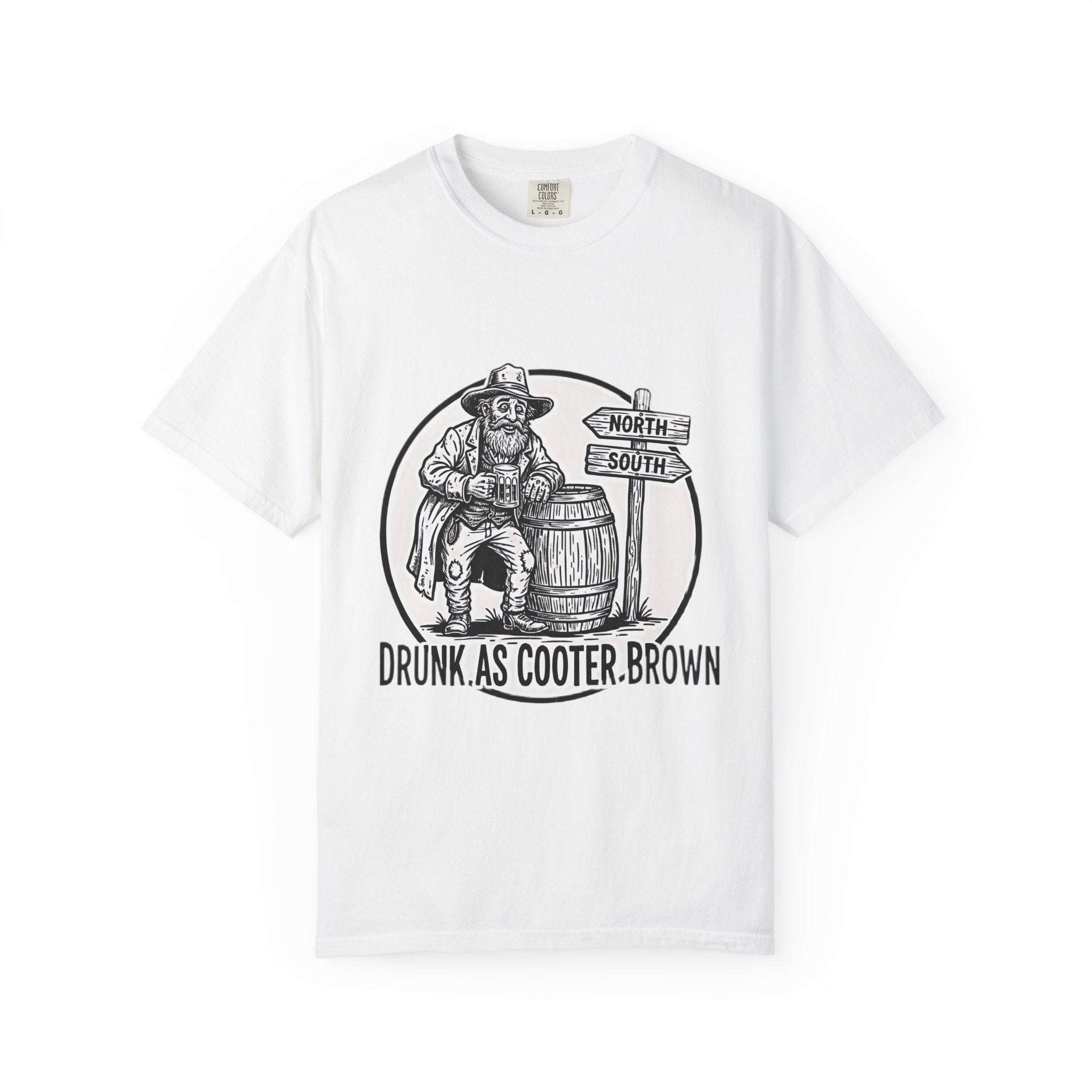 Drunk as Cooter Brown T-Shirt — Vintage Country Barrel Graphic Tee - Creations by Chris and Carlos
