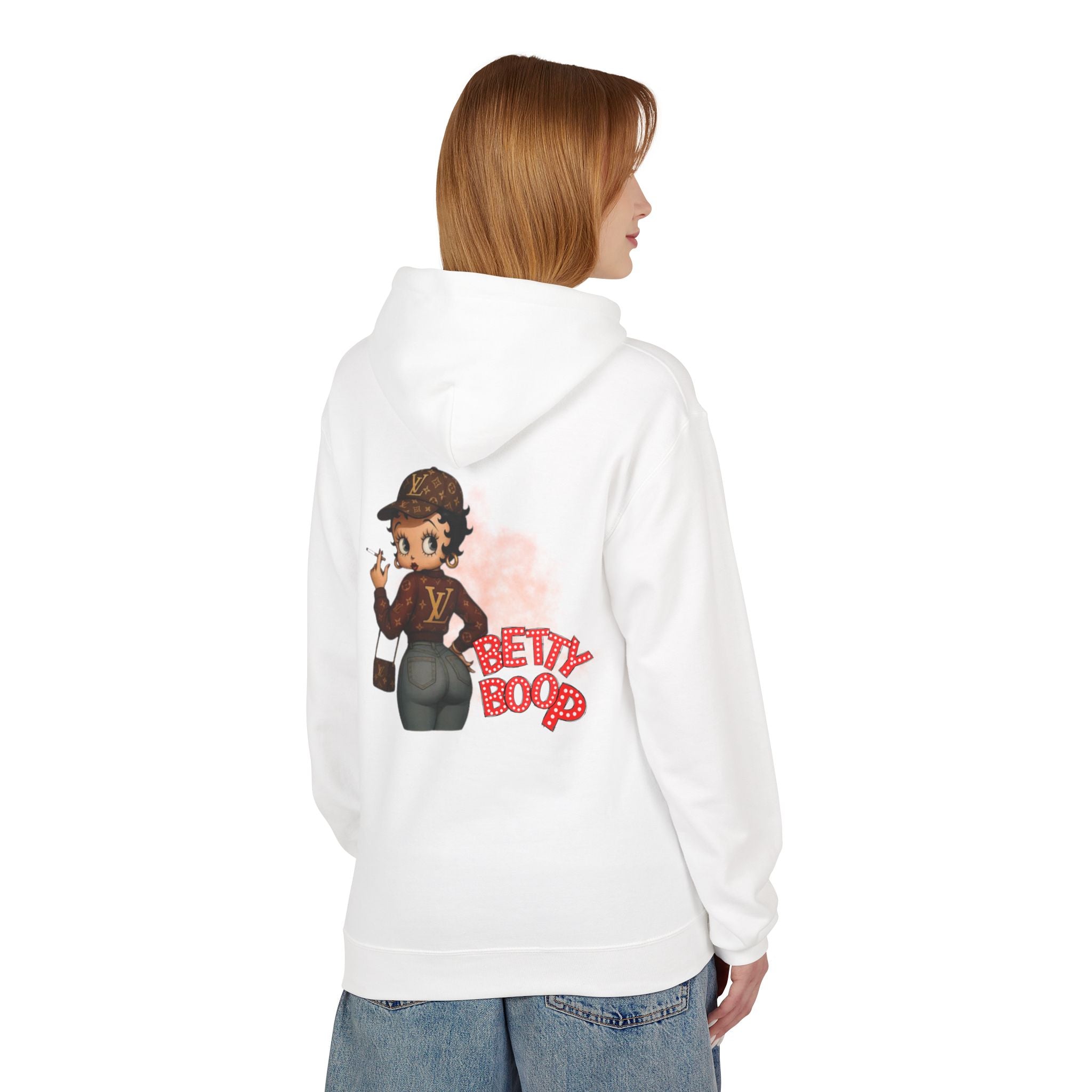 Betty Boop Designer Logo Hoodie — Retro Cartoon Graphic Pullover - Creations by Chris and Carlos