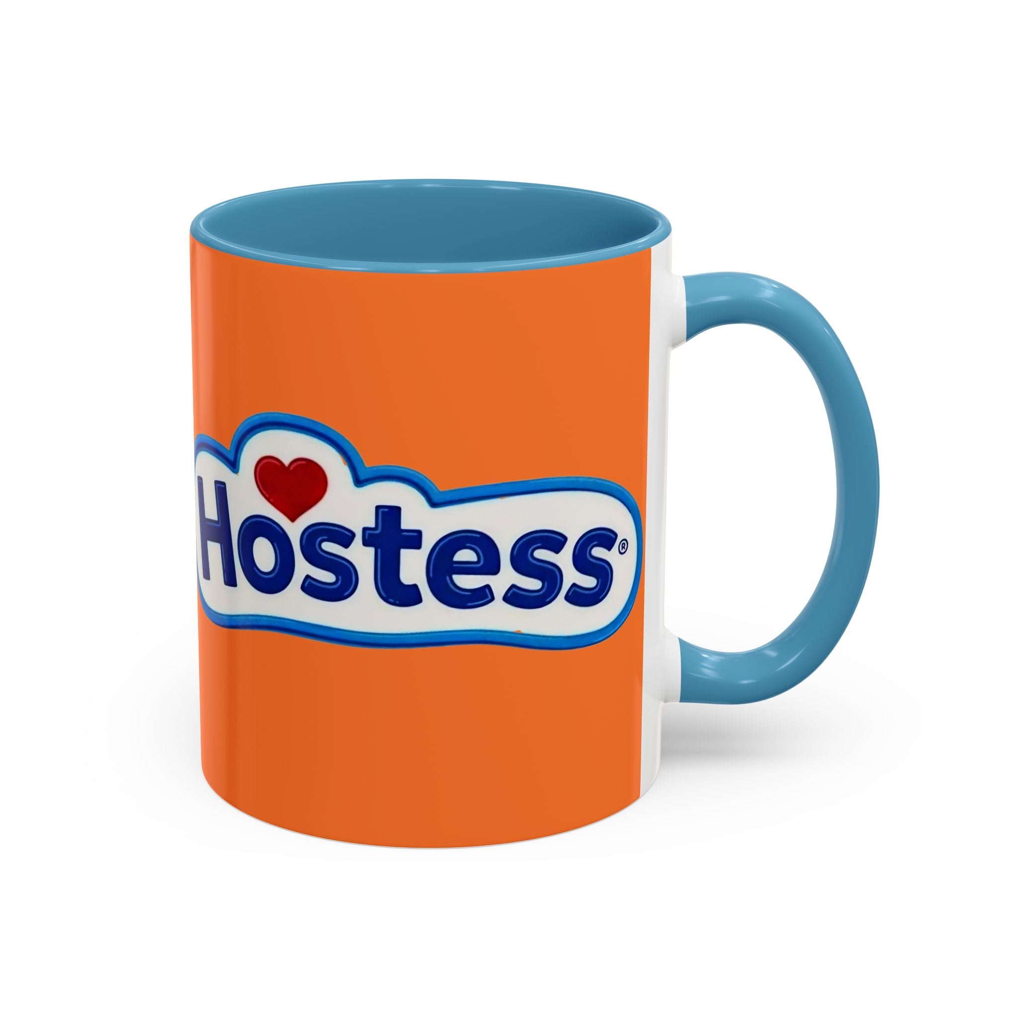 Hostess Logo Accent Coffee Mug — Retro Orange 11/15oz - Creations by Chris and Carlos