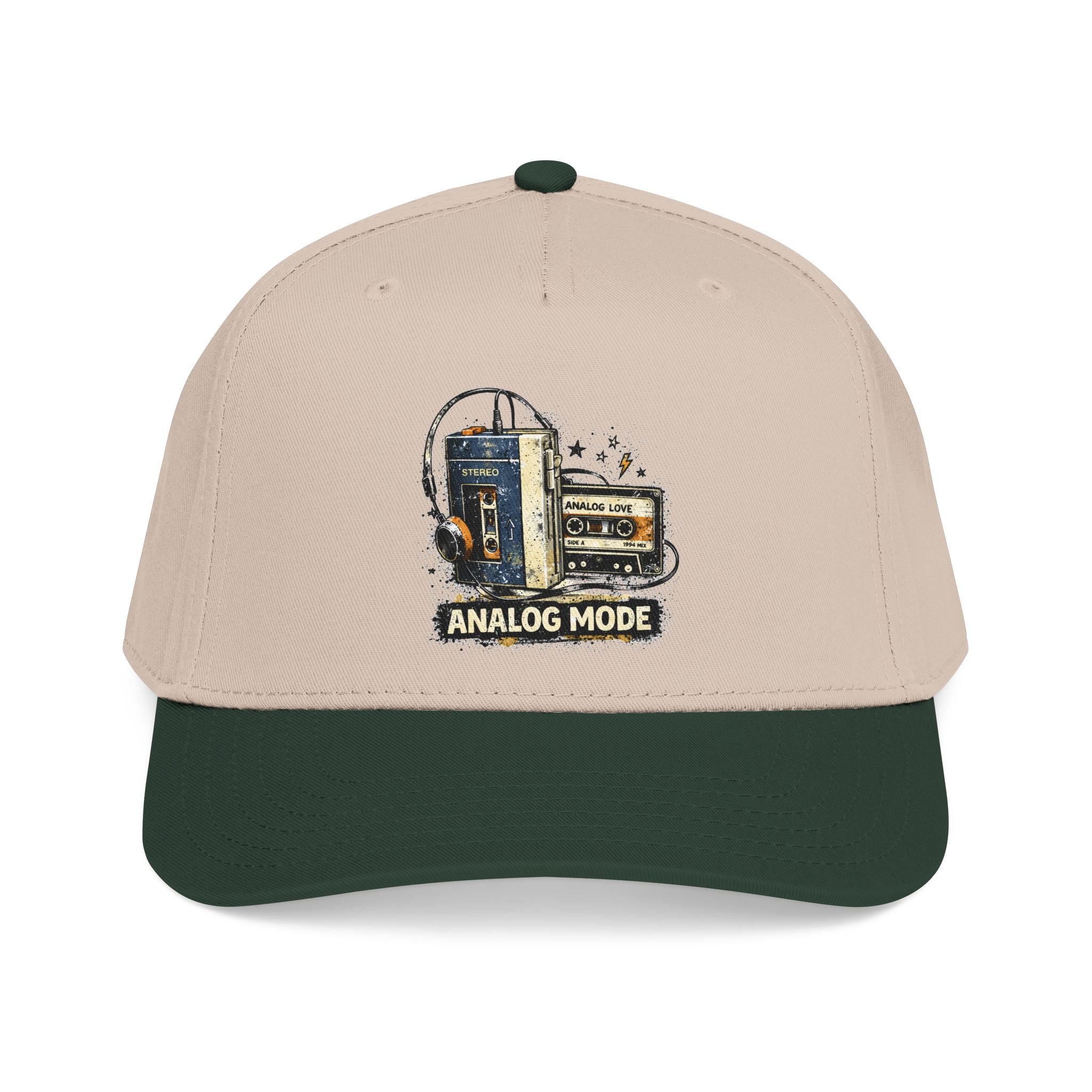 Analog Mode Baseball Cap — Vintage Camera & Tape Retro Hat - Creations by Chris and Carlos
