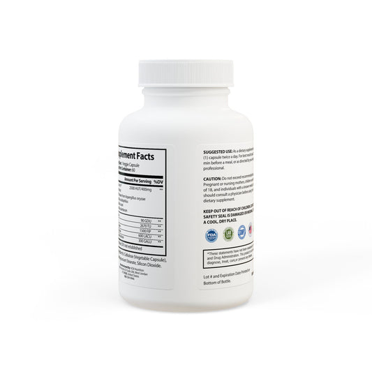 Digestive Enzyme Blend Supplement (60 Capsules) - Creations by Chris and Carlos
