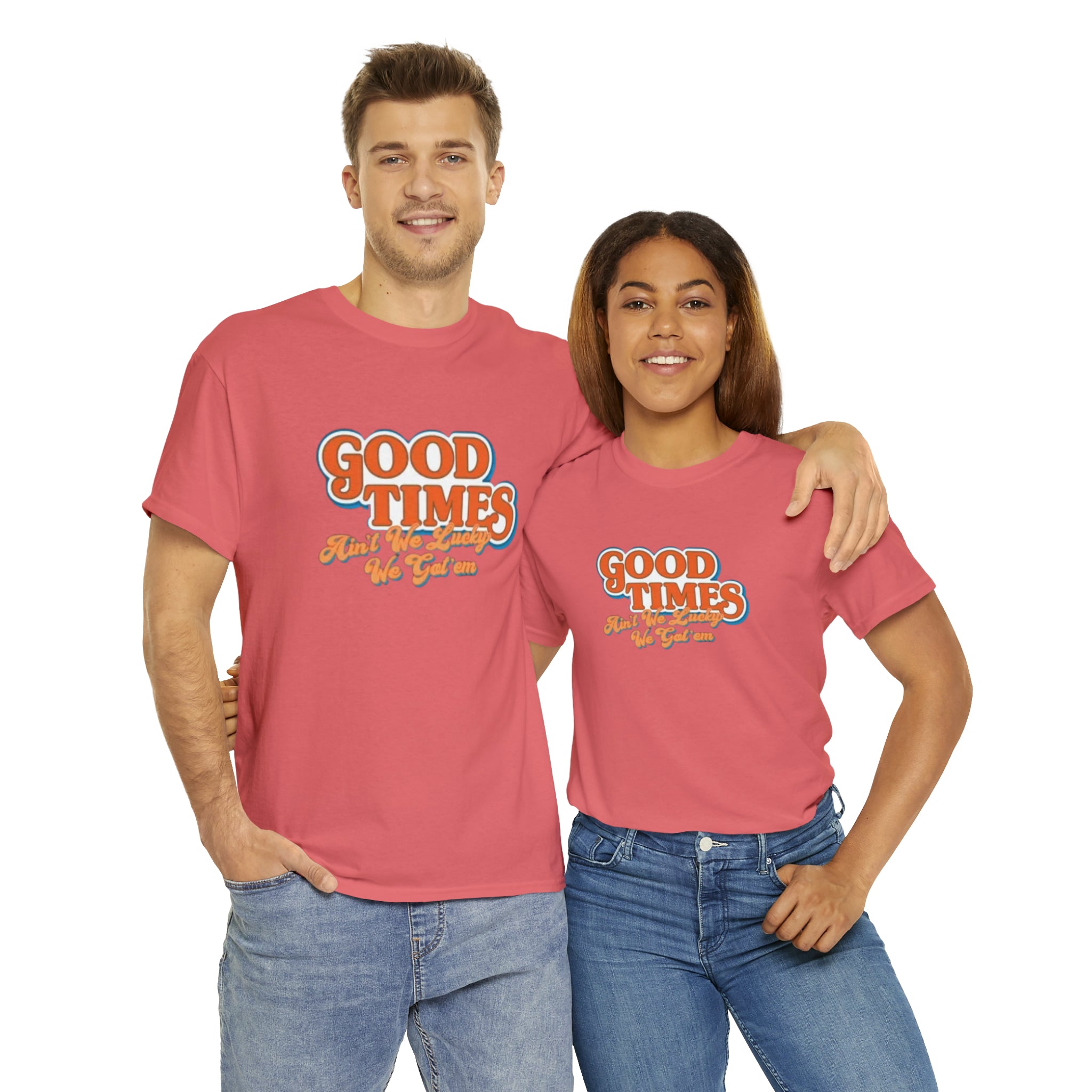Good Times 70's TV Show- Unisex Heavy Cotton T-Shirt - Creations by Chris and Carlos