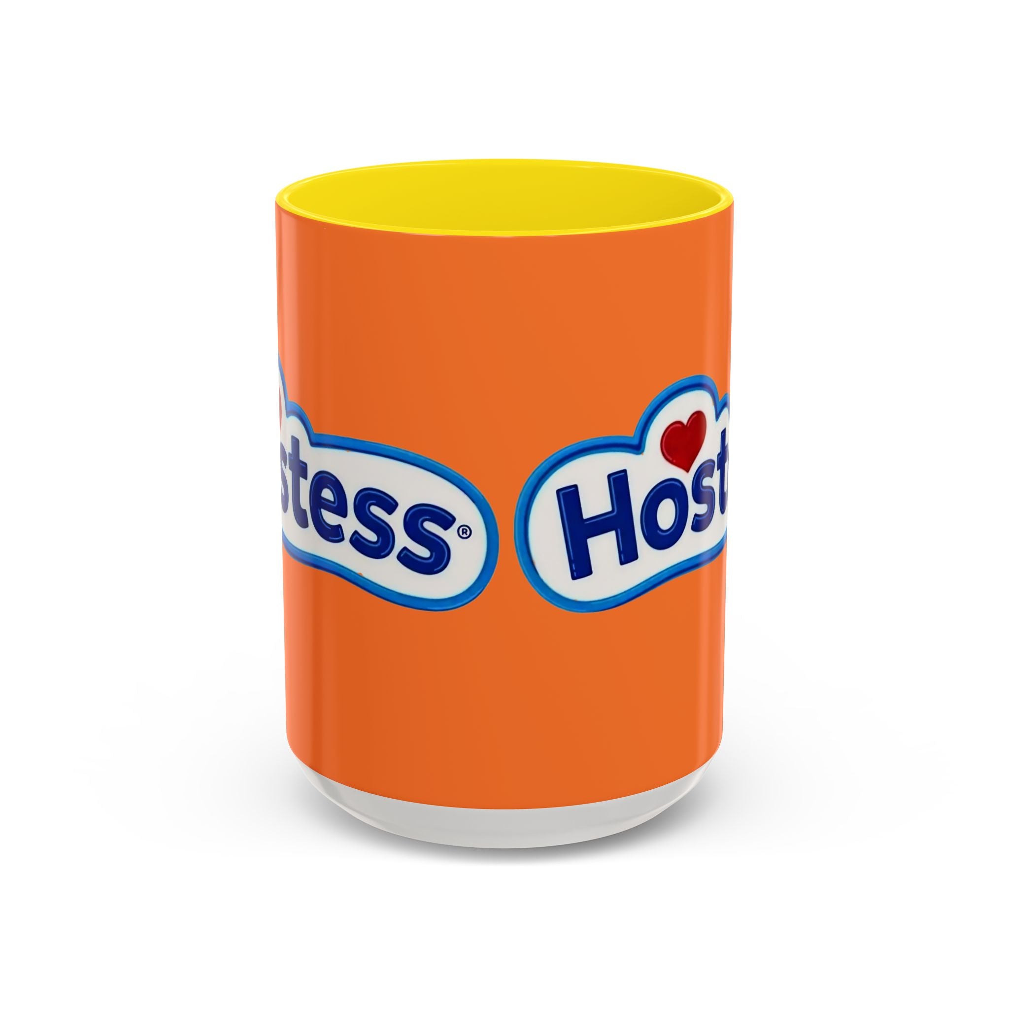 Hostess Logo Accent Coffee Mug — Retro Orange 11/15oz - Creations by Chris and Carlos