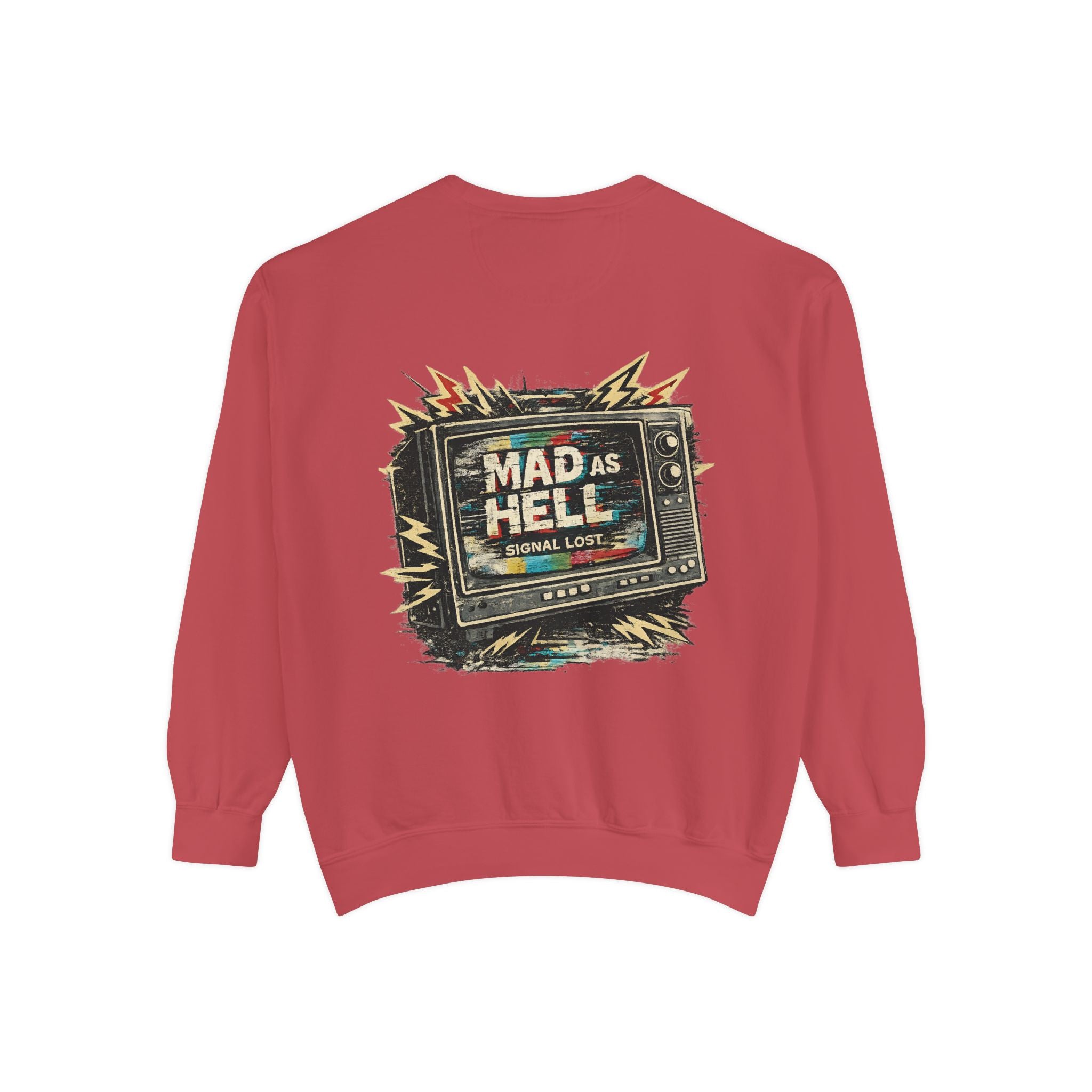 Mad As Hell TV Network Sweatshirt — Vintage Protest Graphic Crewneck - Creations by Chris and Carlos