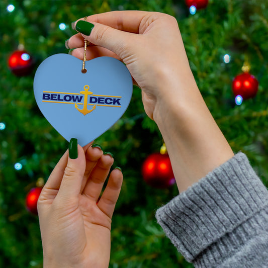 Below Deck- Ceramic Ornament, 4 Shapes - Creations by Chris and Carlos
