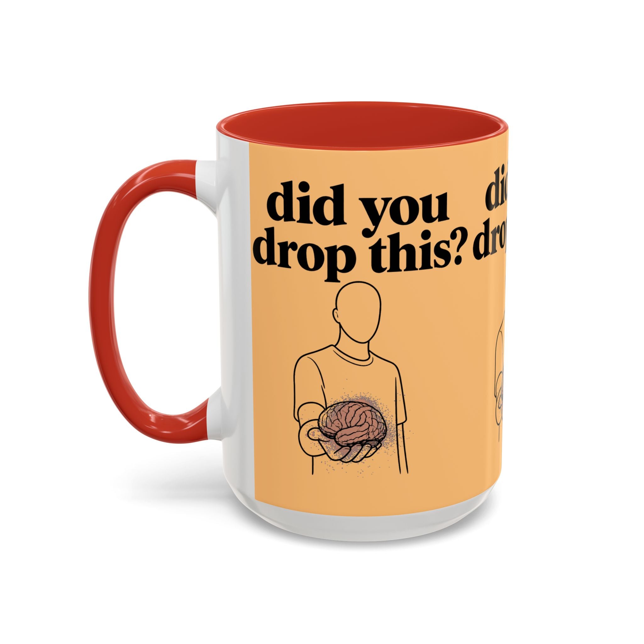 Did You Drop This? Brain Illustration Accent Coffee Mug - Creations by Chris and Carlos