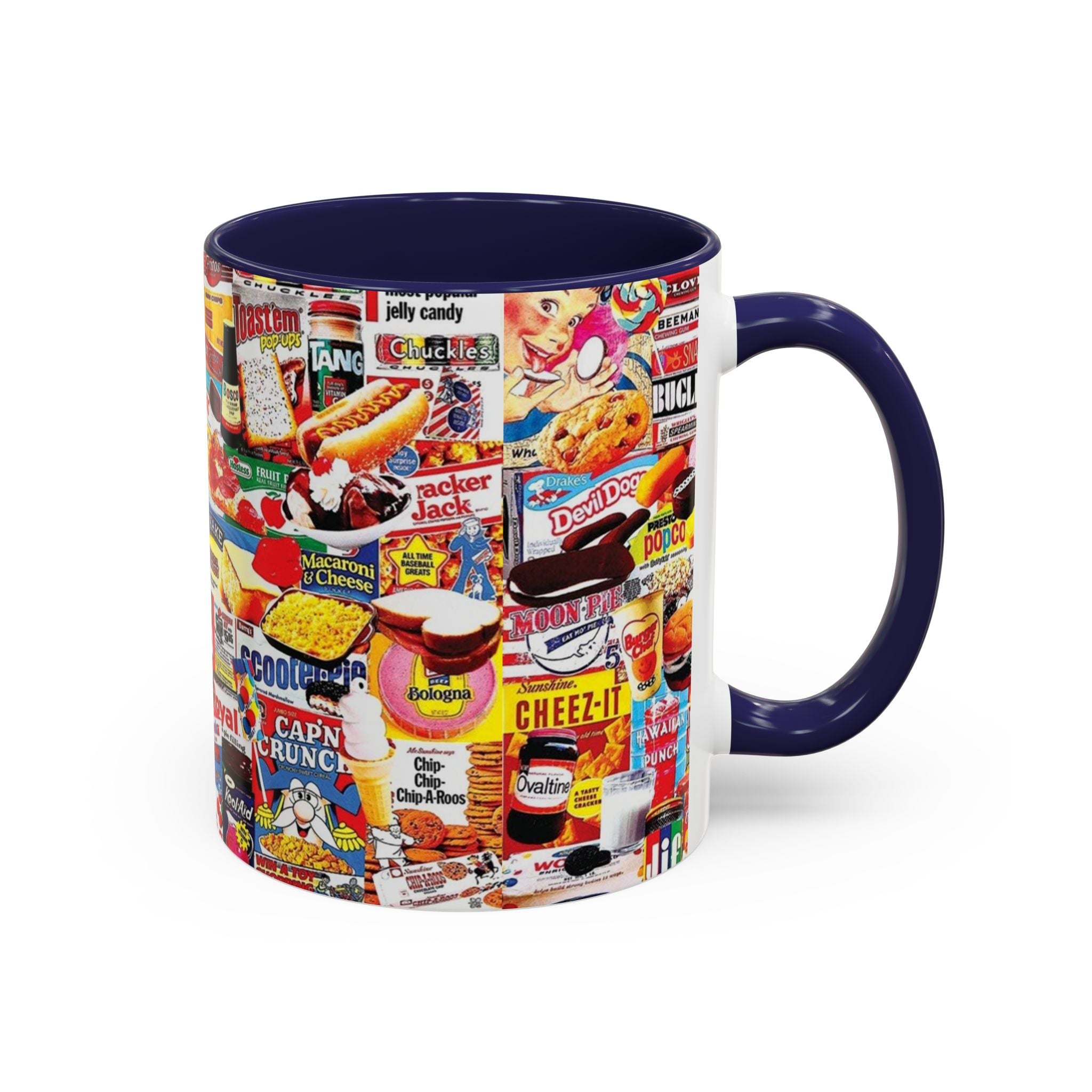 Vintage Snack Packaging Collage Coffee Mug (11/15oz) - Creations by Chris and Carlos