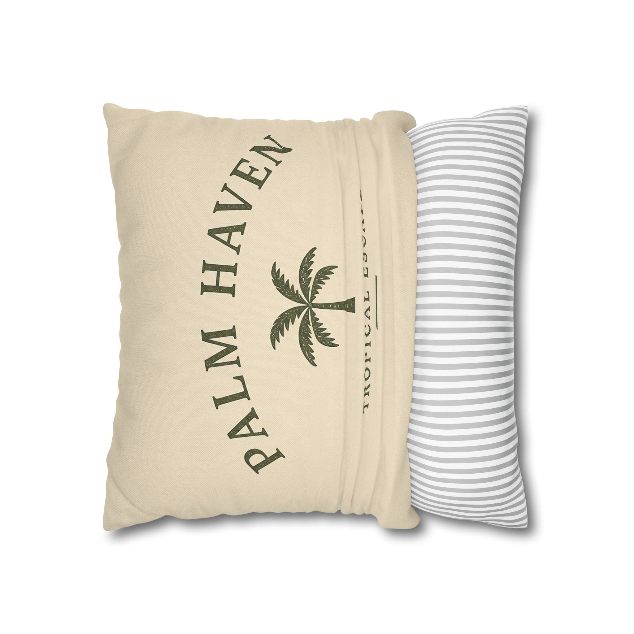 Palm Haven Tropical Escape Decorative Pillow Cover - Creations by Chris and Carlos