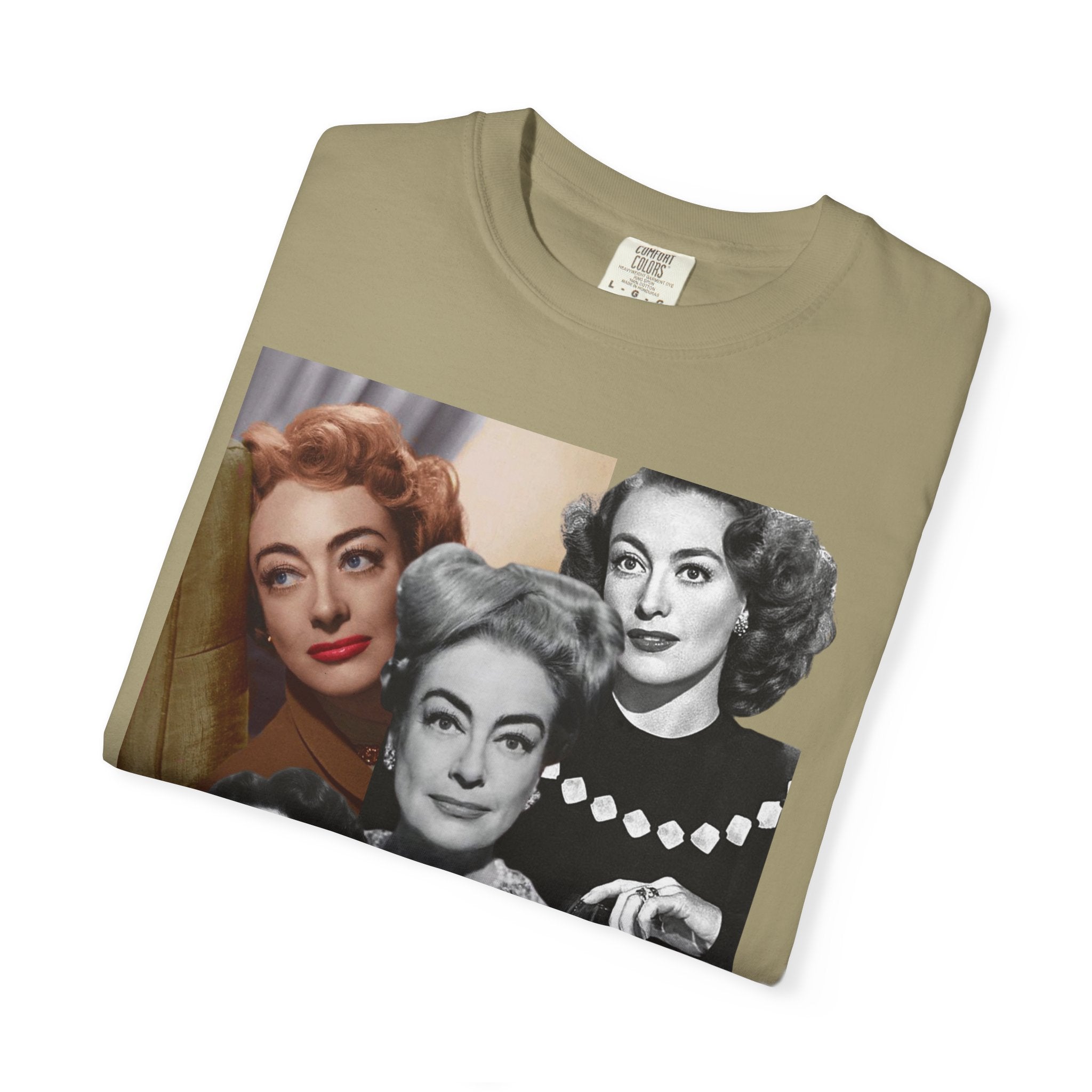 Vintage Hollywood Icon Joan Crawford Collage Tee - Creations by Chris and Carlos