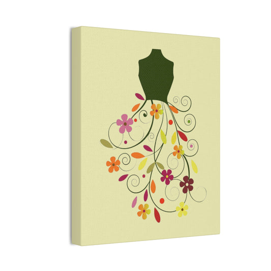 Floral Dress Art Canvas - Creations by Chris and Carlos