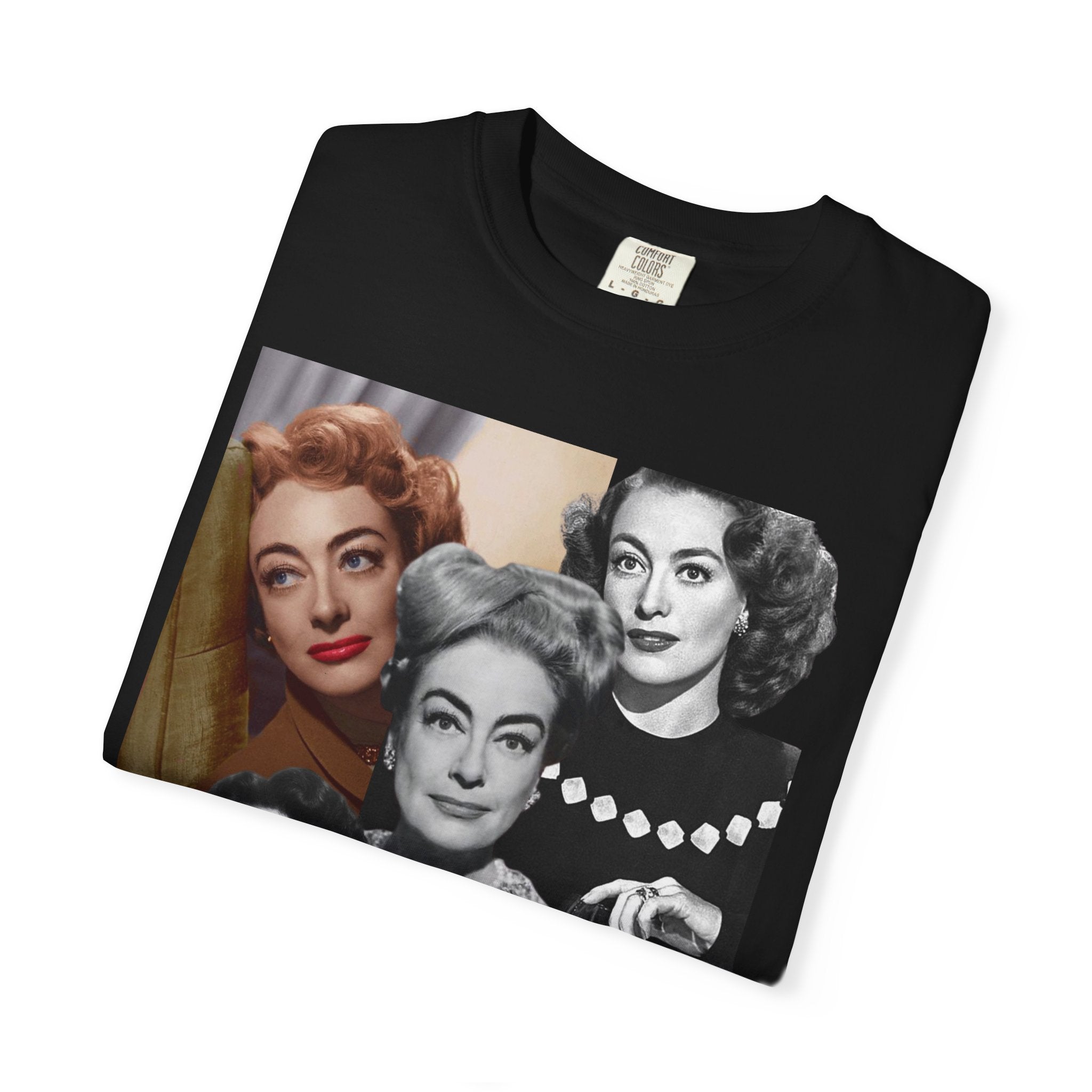 Vintage Hollywood Icon Joan Crawford Collage Tee - Creations by Chris and Carlos