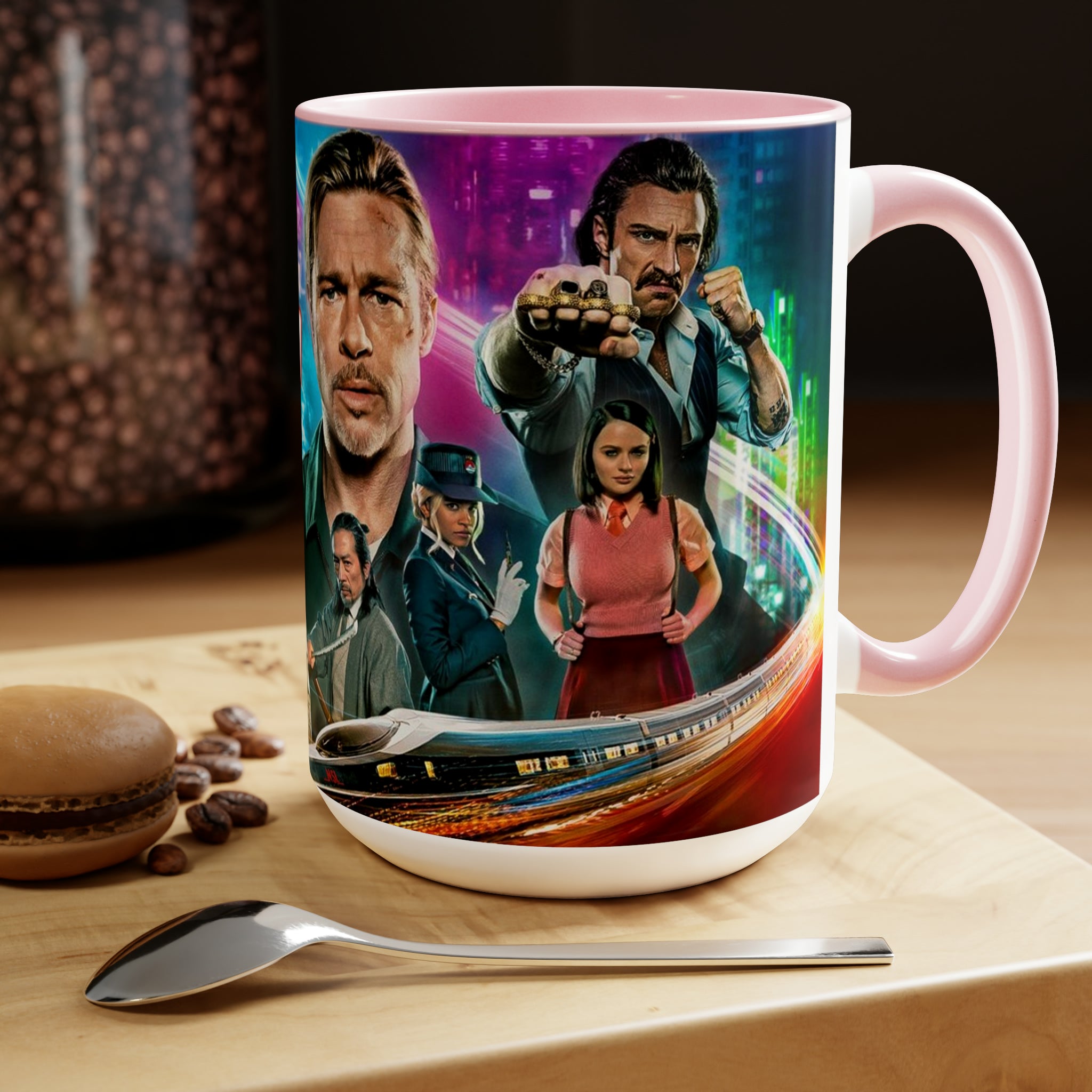 Bullet Train- Two-Tone Coffee Mugs, 15oz - Creations by Chris and Carlos