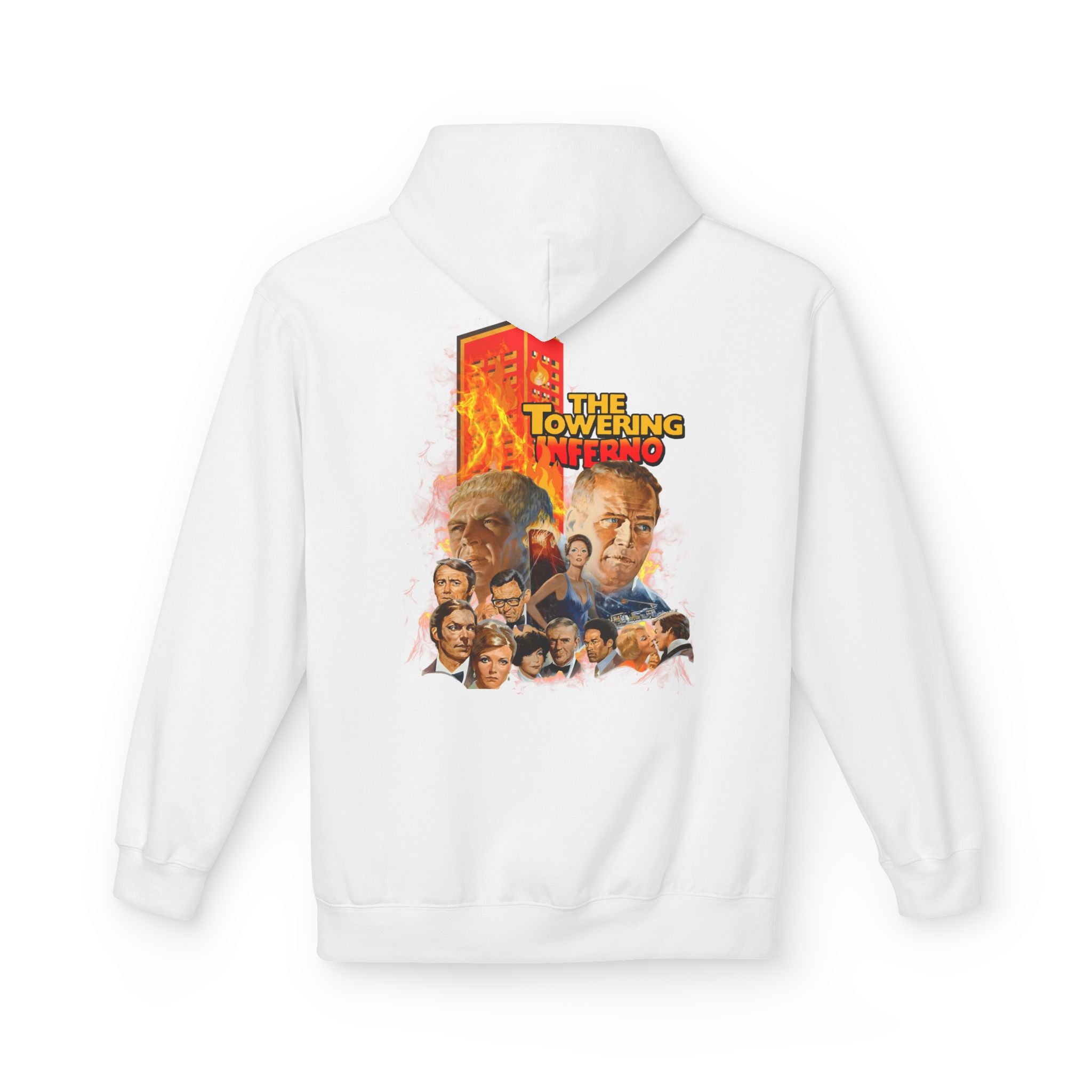 Hoodie — "The Towering Inferno" Vintage Disaster Movie Poster Pullover - Creations by Chris and Carlos