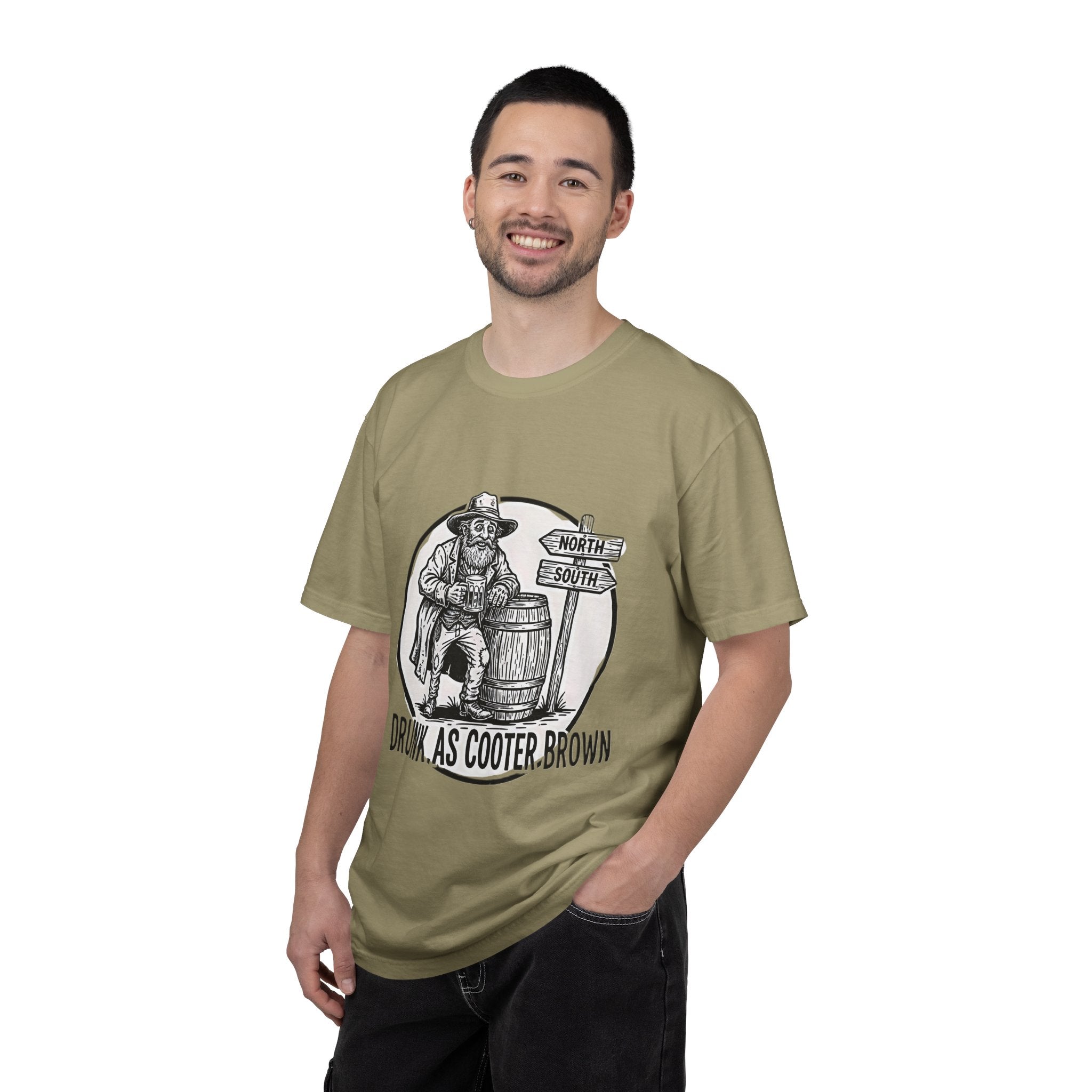 Drunk as Cooter Brown T-Shirt — Vintage Country Barrel Graphic Tee - Creations by Chris and Carlos