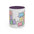 Mind Over Matter Accent Coffee Mug – Pastel Motivational Ceramic Mug (11/15oz)