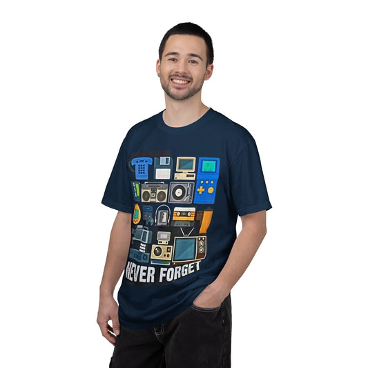 Retro Tech "Never Forget" T-Shirt - Creations by Chris and Carlos