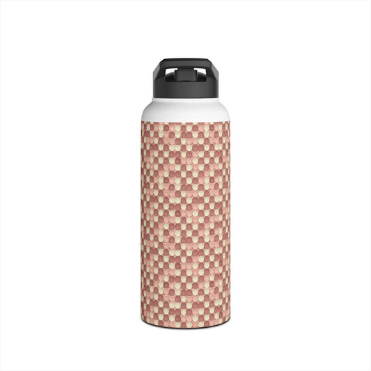 Prism Point Athletic Collection Hexagon Woven Pattern Stainless Steel Water Bottle - Creations by Chris and Carlos