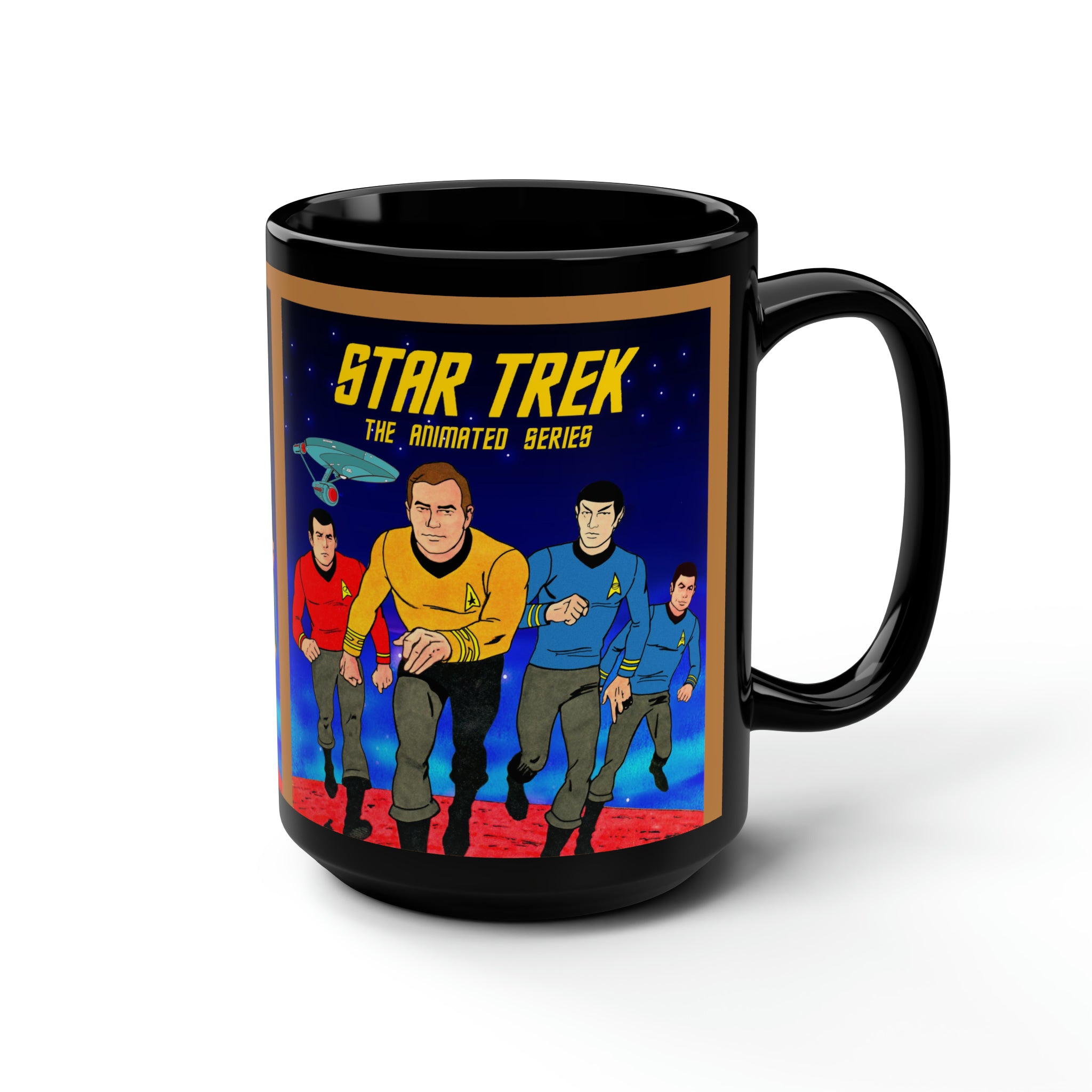 Star Trek Collection- Black Mug, 15oz - Creations by Chris and Carlos