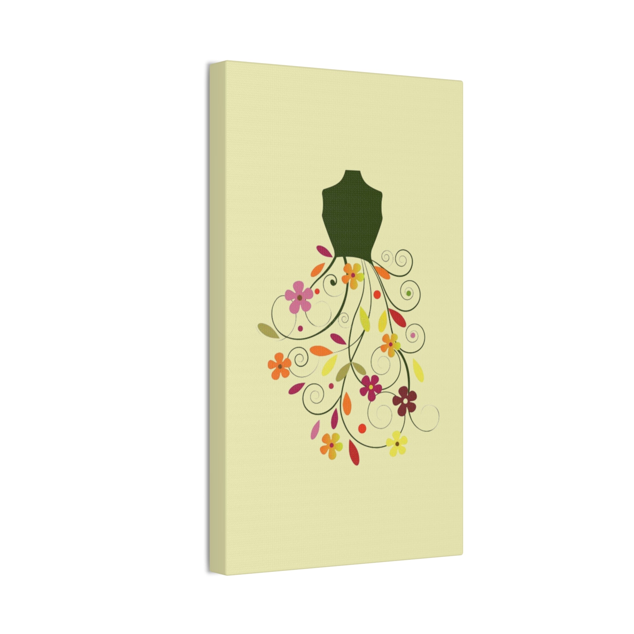 Floral Dress Art Canvas - Creations by Chris and Carlos