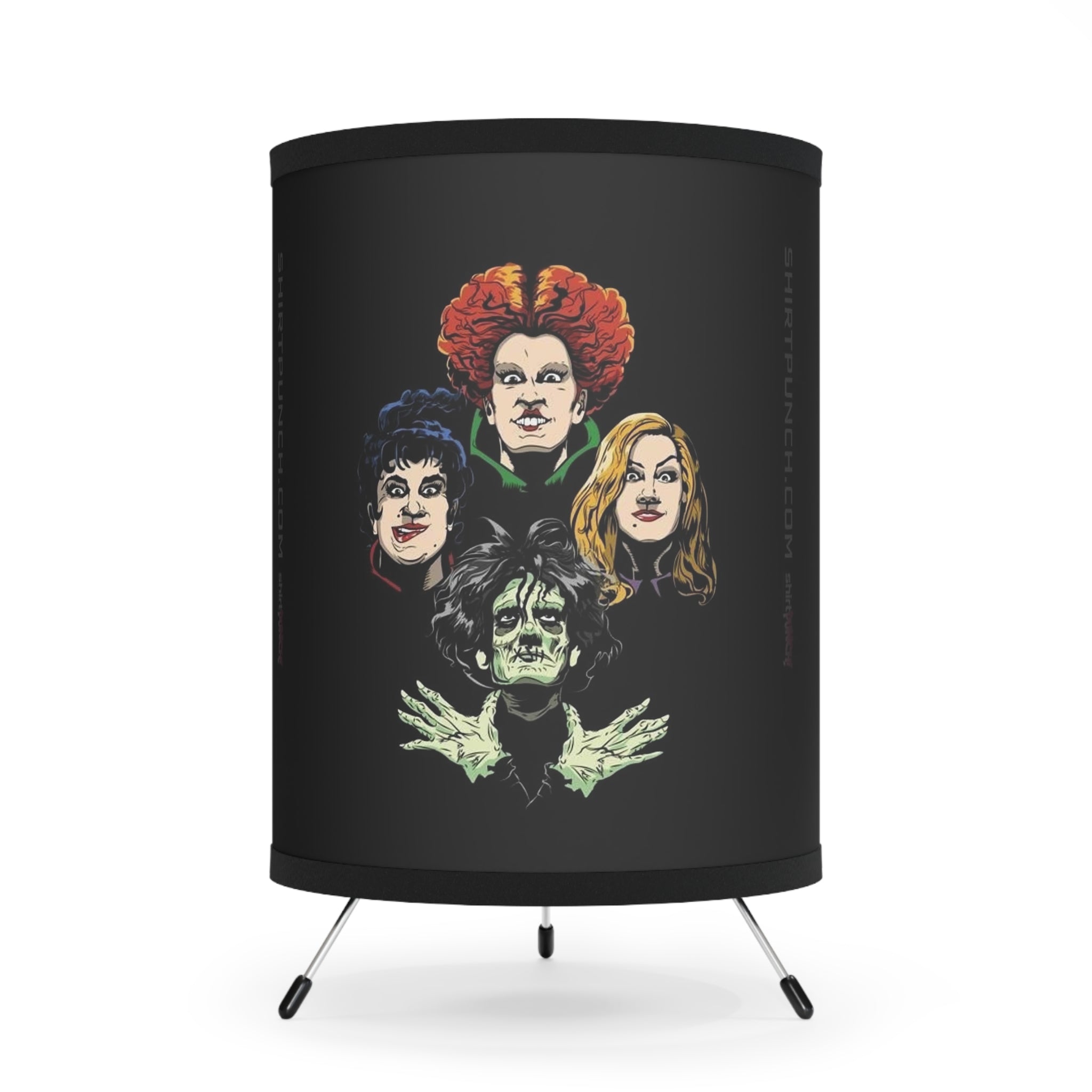 Hocus Pocus-  Tripod Lamp with High-Res Printed Shade, US\CA plug - Creations by Chris and Carlos