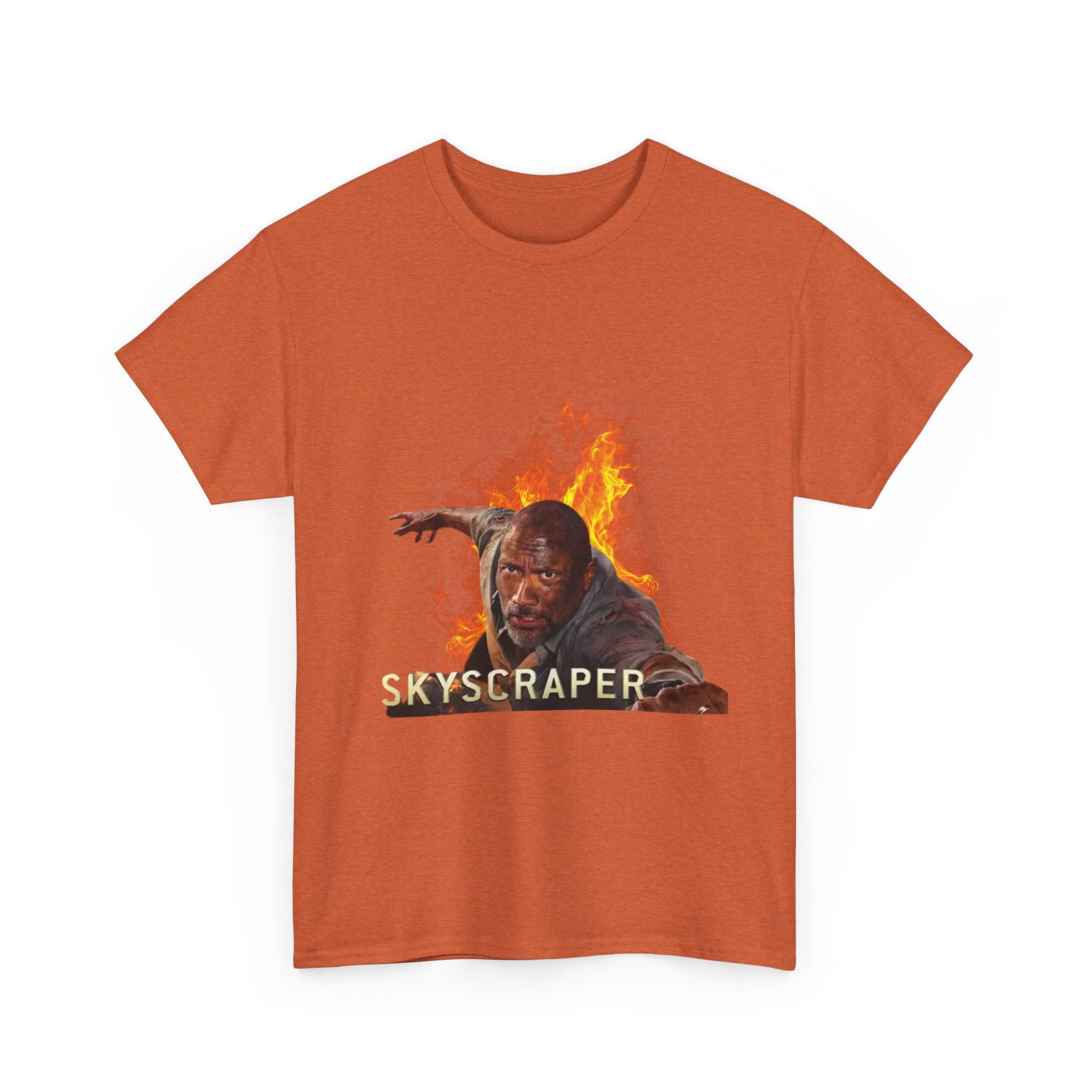 Skyscraper Rescue Tee — Action Movie Inspired Graphic T‑Shirt - Creations by Chris and Carlos