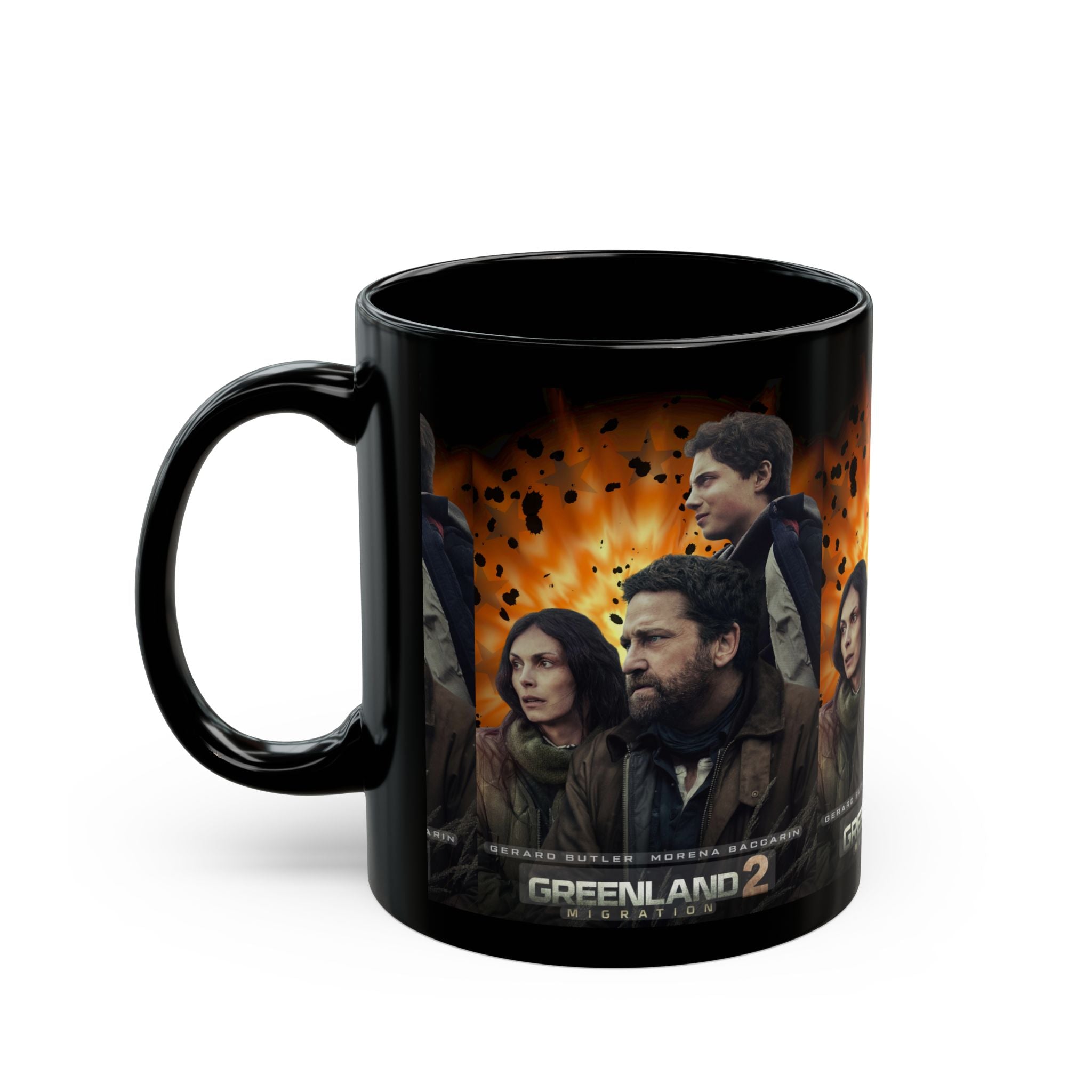 Greenland 2 Movie Poster Black Mug – Action Thriller Ceramic Coffee Cup (11oz/15oz) - Creations by Chris and Carlos