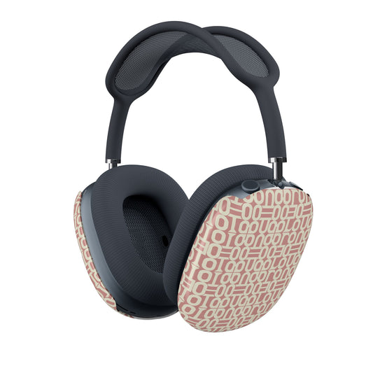 Prism Point Athletic Collection AirPods Max Shell Case — Blush Geo Pattern Ear Pad Covers - Creations by Chris and Carlos