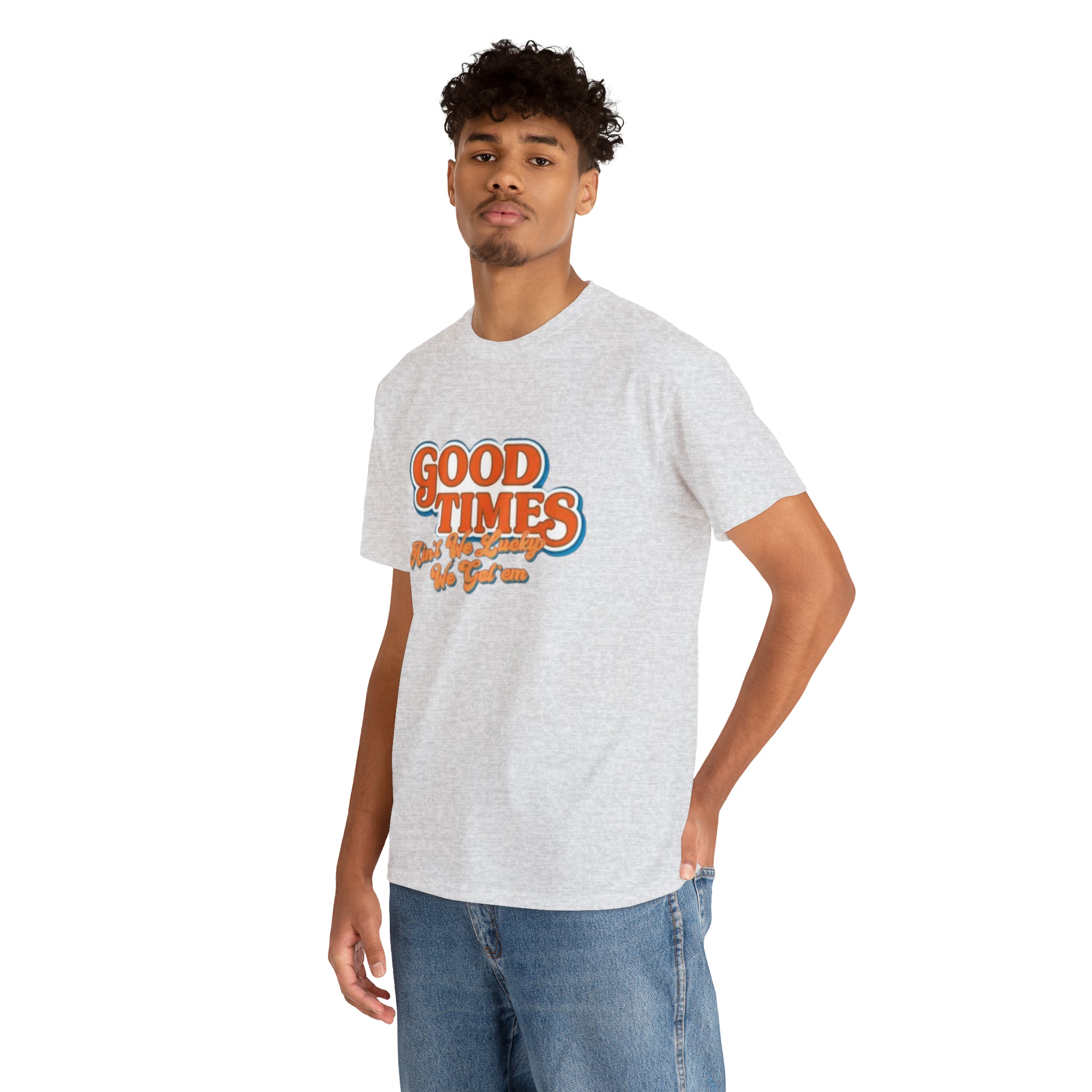Good Times 70's TV Show- Unisex Heavy Cotton T-Shirt - Creations by Chris and Carlos