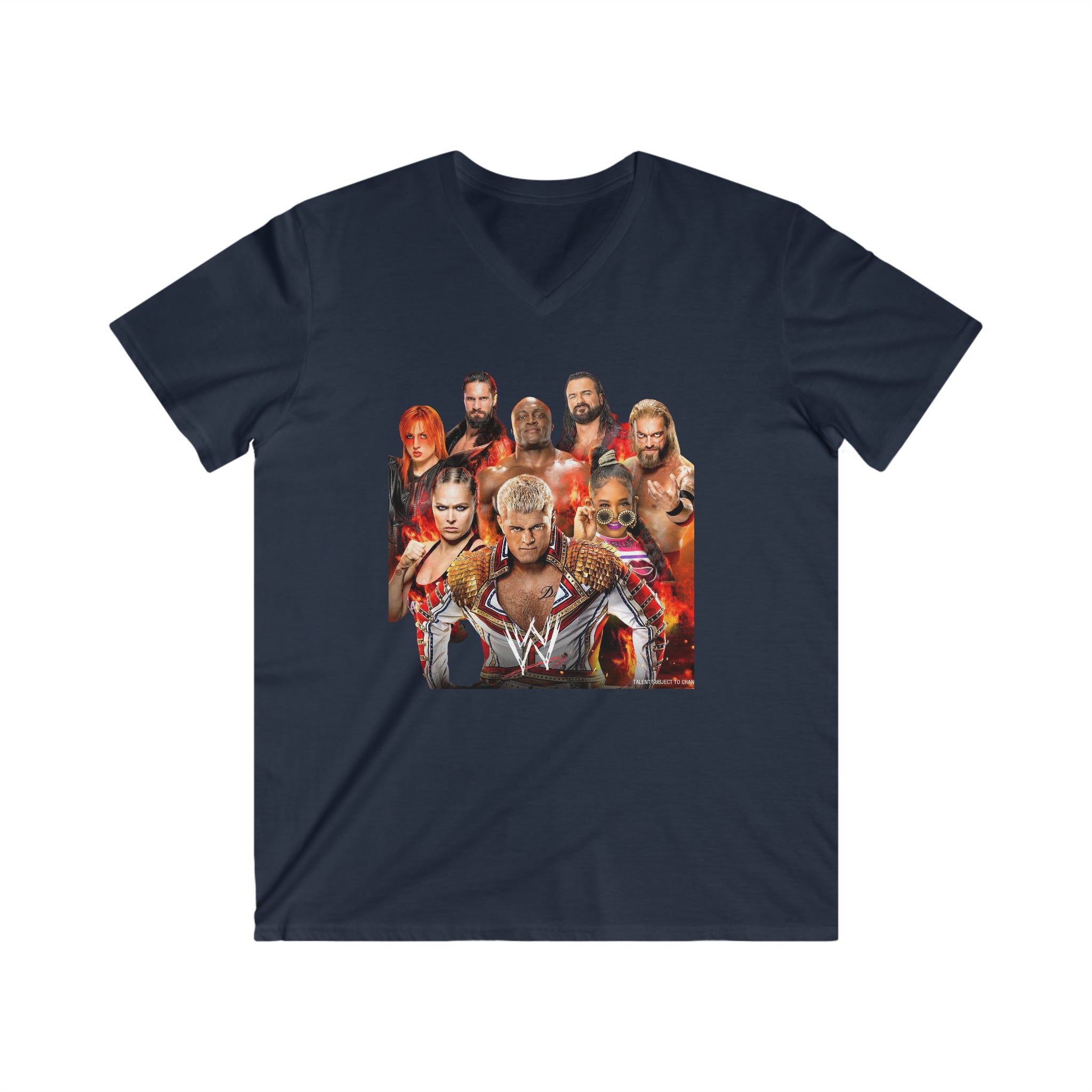 WWE Champions 2023- Unisex Fitted V-Neck Short Sleeve Tee - Creations by Chris and Carlos