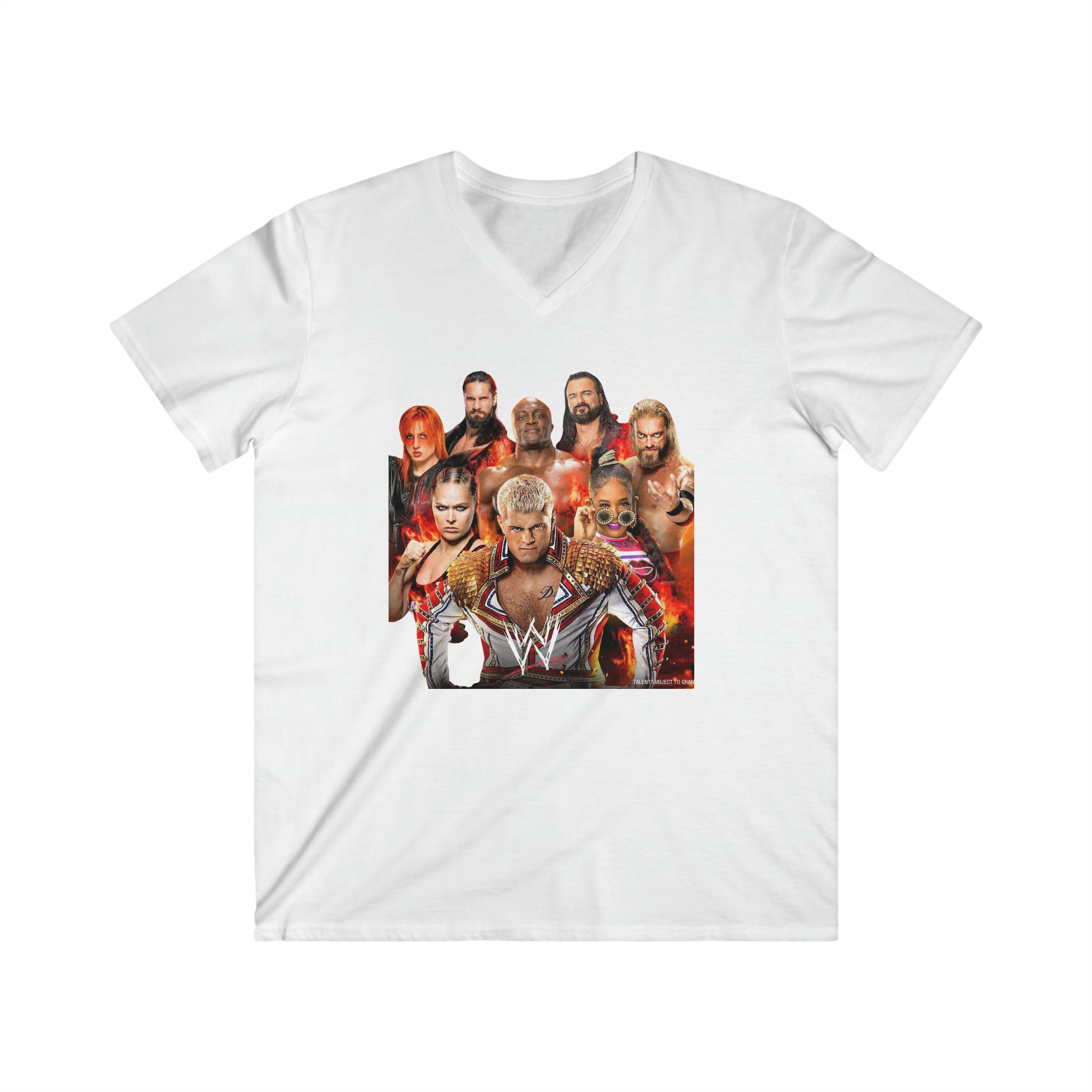 WWE Champions 2023- Unisex Fitted V-Neck Short Sleeve Tee - Creations by Chris and Carlos