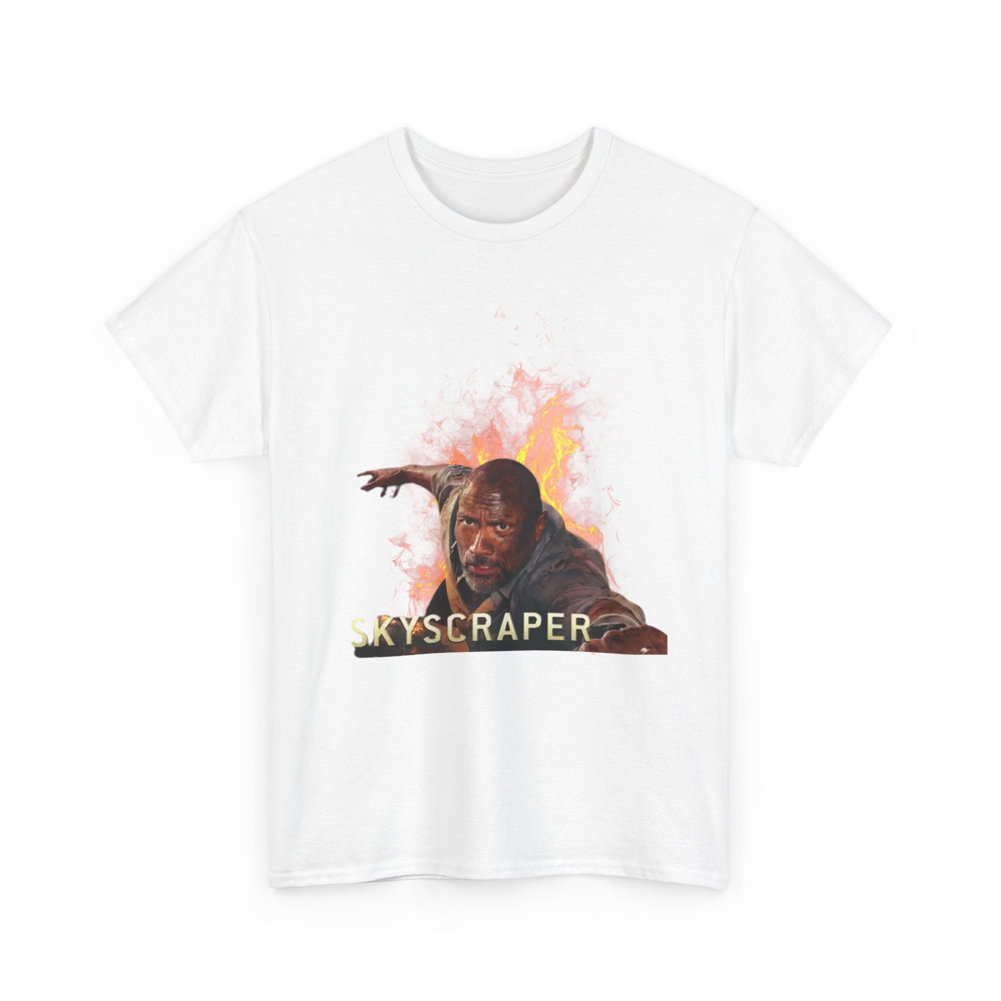 Skyscraper Rescue Tee — Action Movie Inspired Graphic T‑Shirt - Creations by Chris and Carlos