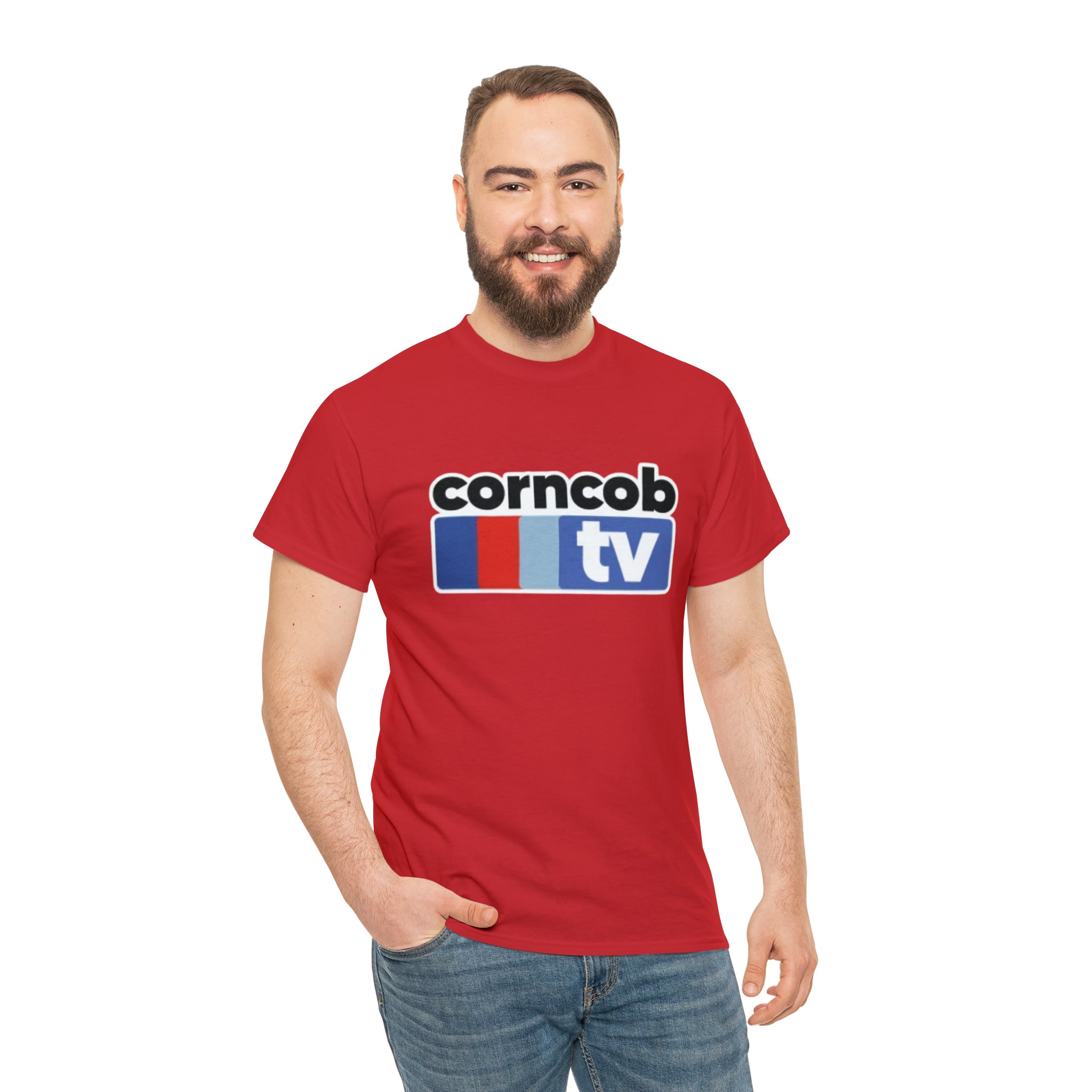Corncob Tv- Unisex Heavy Cotton T-Shirt - Creations by Chris and Carlos