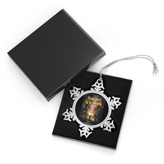 New York, New York- Pewter Snowflake Ornament - Creations by Chris and Carlos