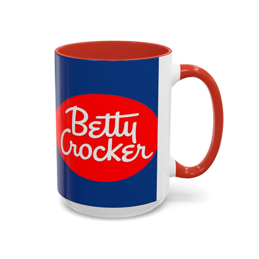Betty Crocker Logo Accent Coffee Mug — Retro Baking Kitchen Gift (11/15oz) - Creations by Chris and Carlos