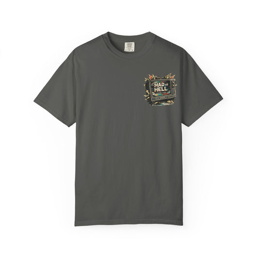 T-Shirt — "I'm As Mad As Hell" Retro TV Network Graphic Tee - Creations by Chris and Carlos