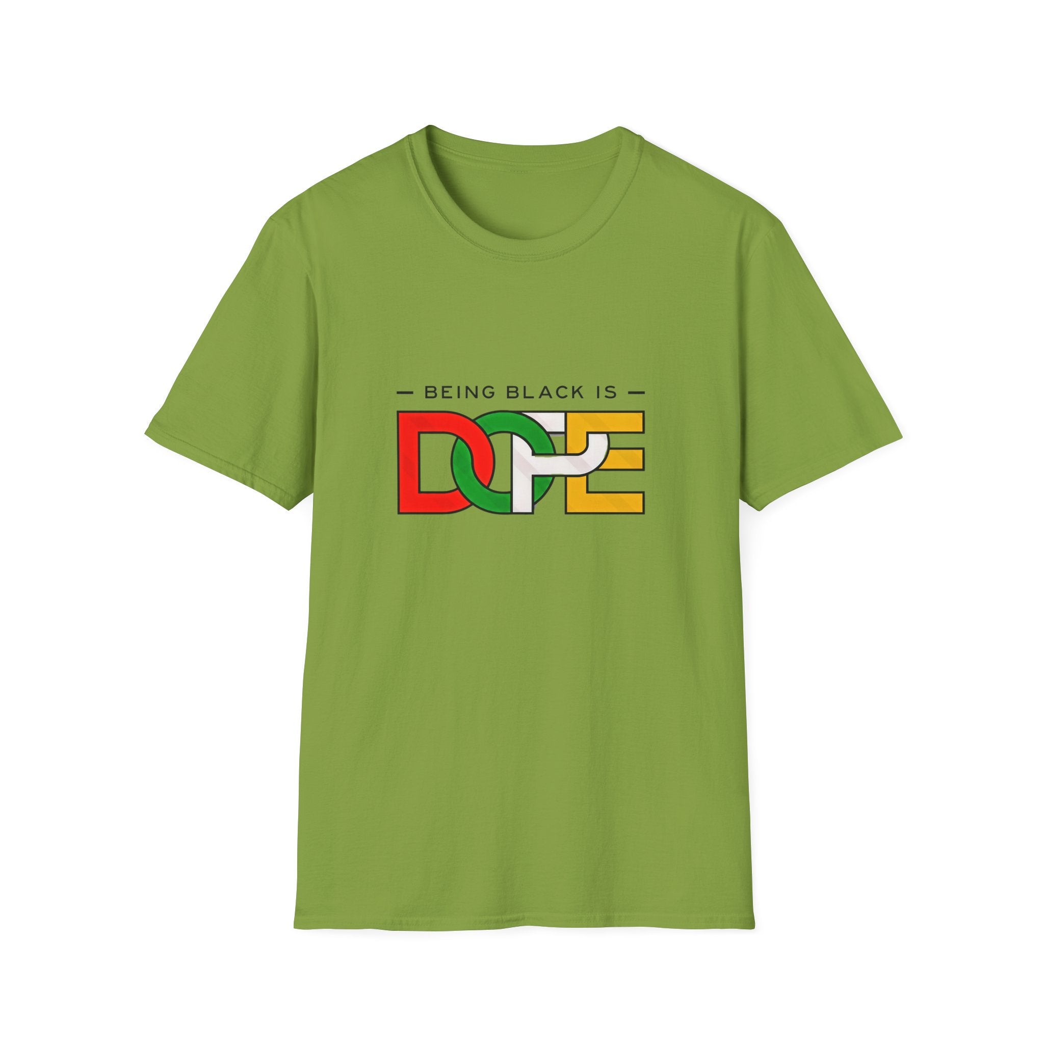 "Being Black is Dope" Graphic T-Shirt – Pan-African Colors Tee - Creations by Chris and Carlos
