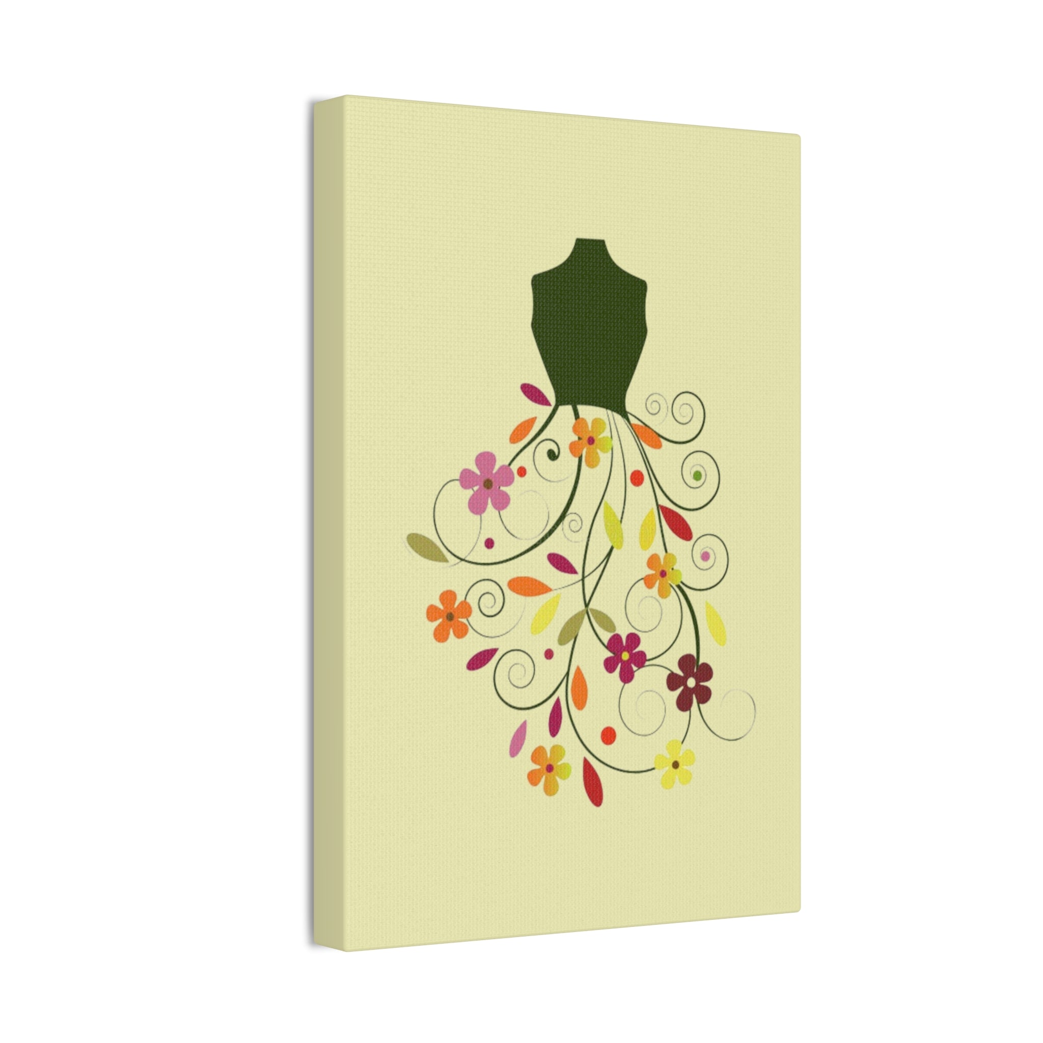 Floral Dress Art Canvas - Creations by Chris and Carlos