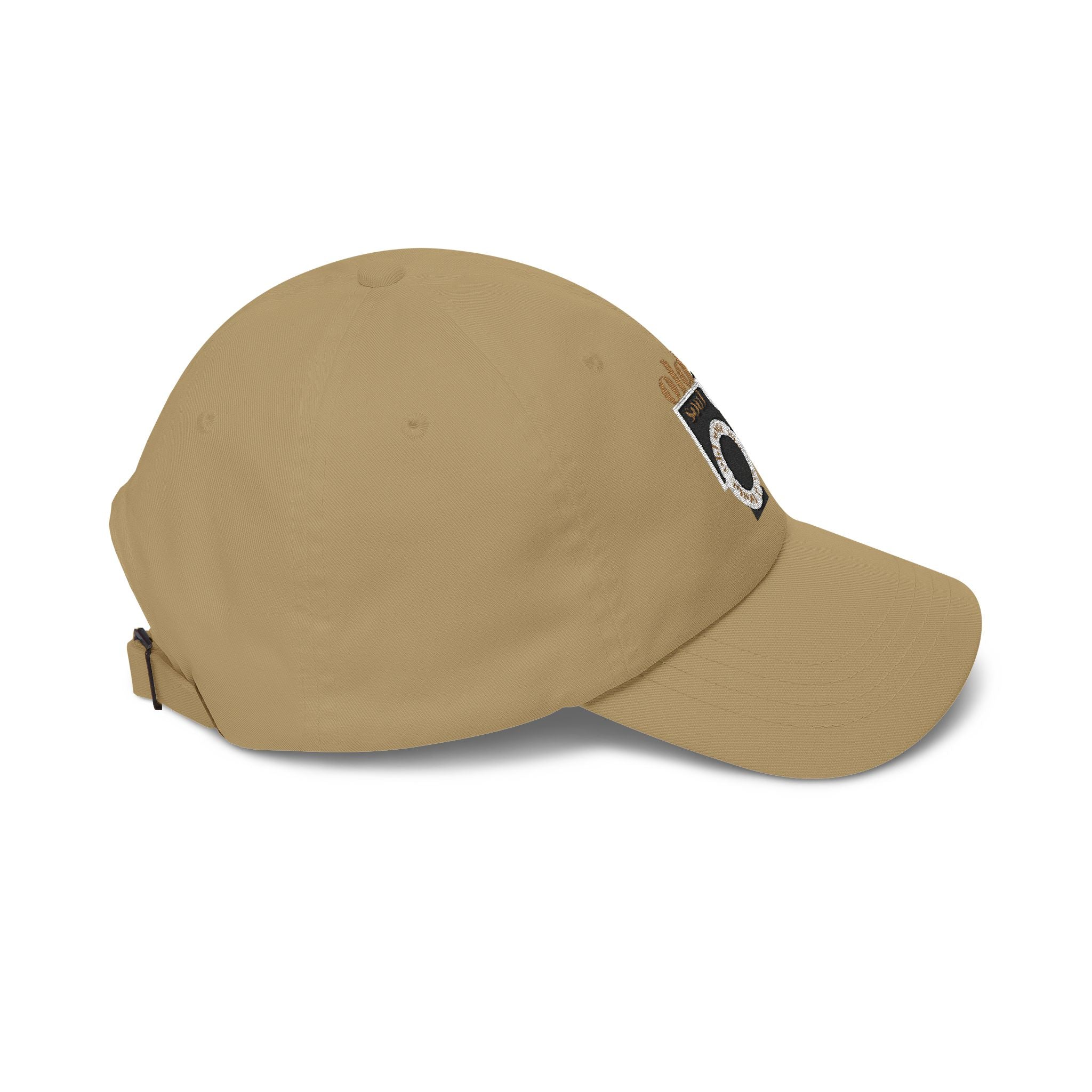 Classic Dad Cap – 'Old Soul' Retro Block Logo Embroidered Baseball Hat - Creations by Chris and Carlos