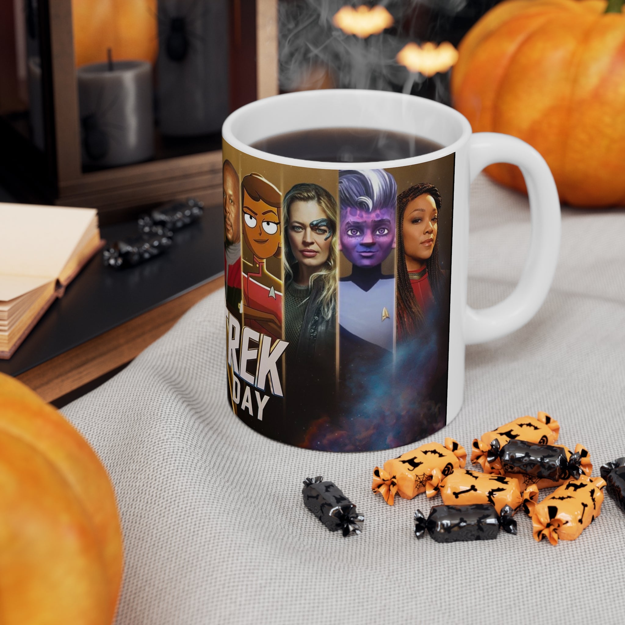 Star Trek Collection- USS Enterprise White Ceramic Mug - Creations by Chris and Carlos