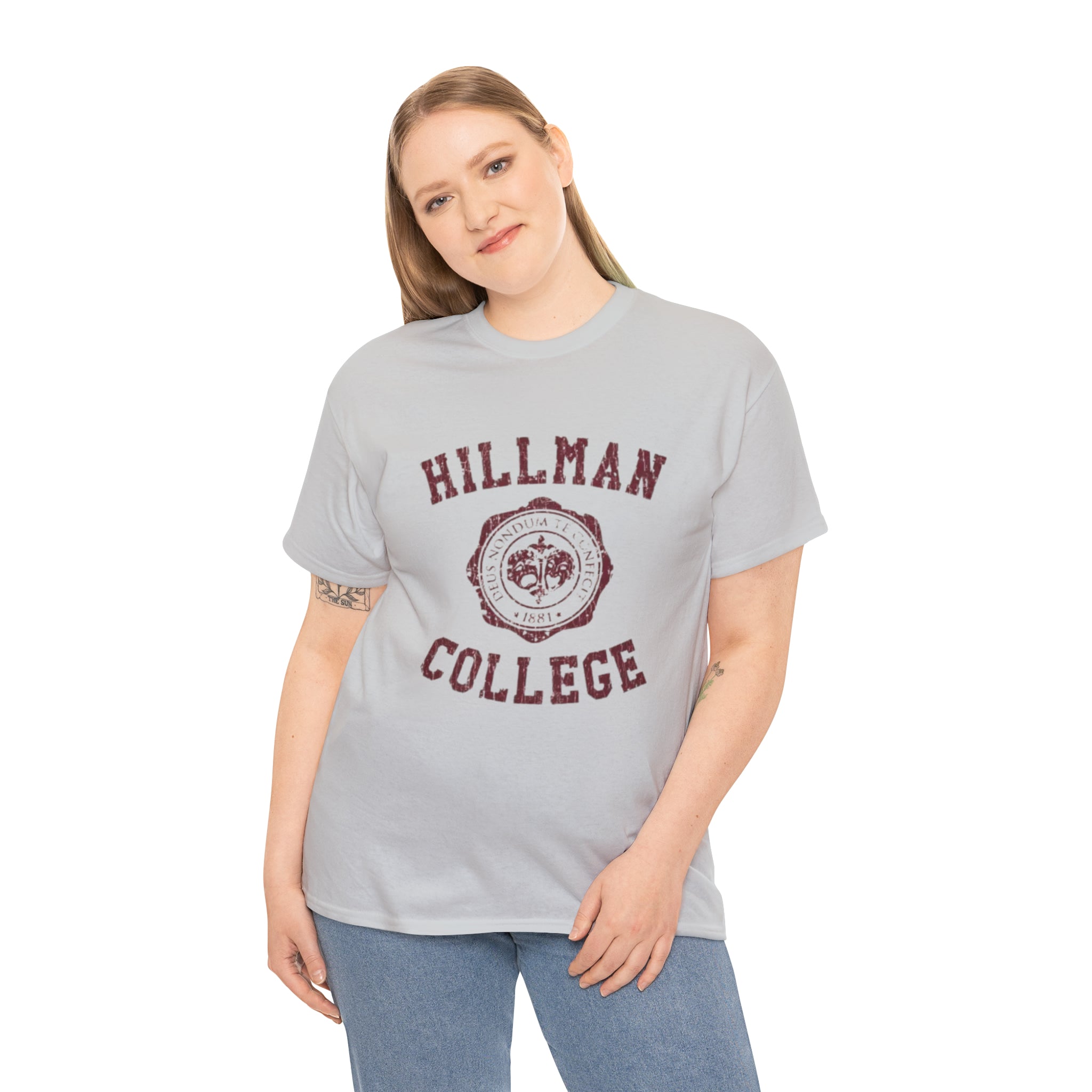 Hillman College- Unisex Heavy Cotton T-Shirt - Creations by Chris and Carlos