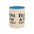 Bloom & Bam Accent Coffee Mug — Floral Heart Ceramic Coffee Cup (11/15oz)