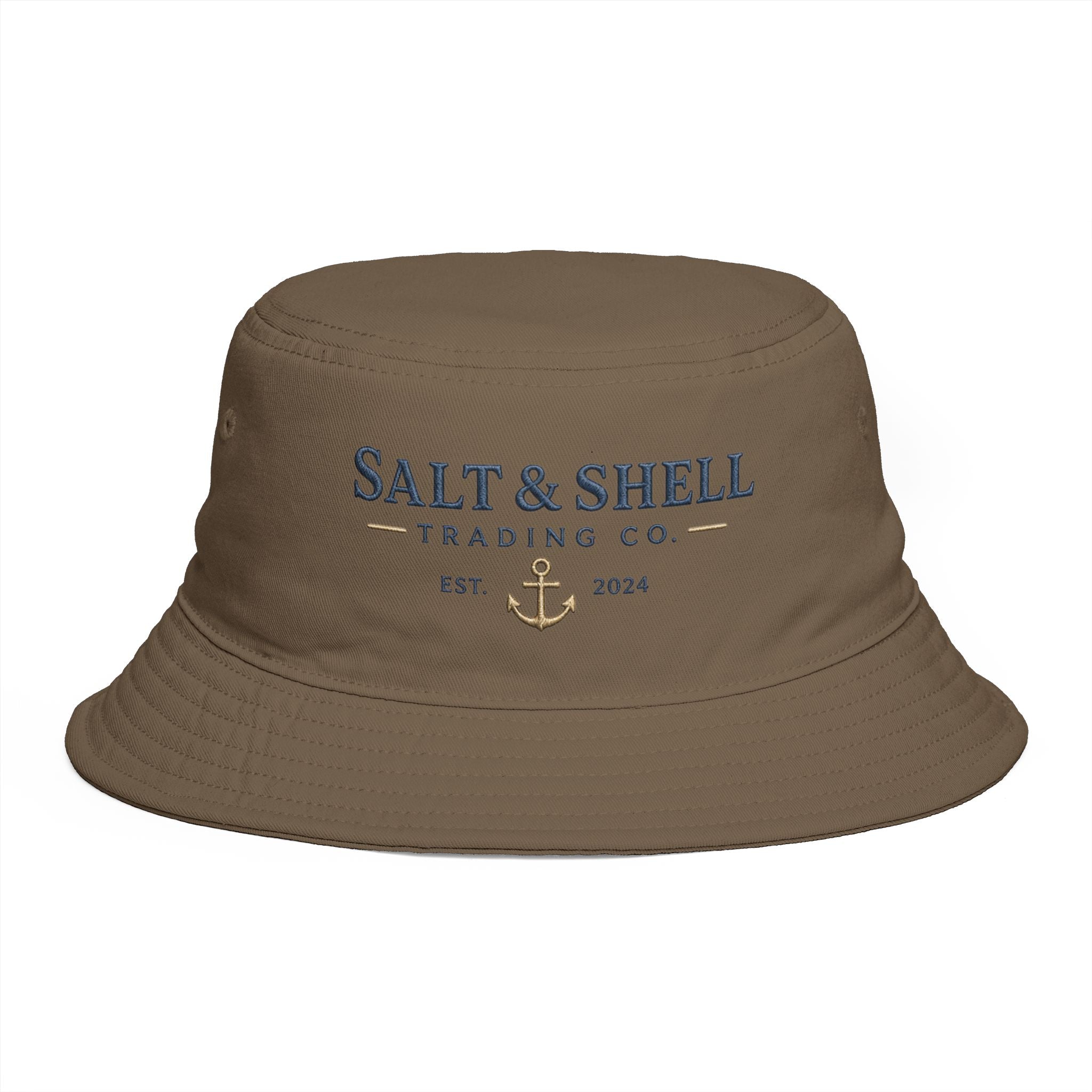 Salt & Shell Trading Co. Bucket Hat — Nautical Anchor Summer Beach Hat - Creations by Chris and Carlos