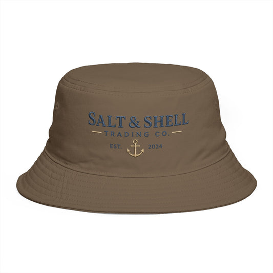 Salt & Shell Trading Co. Bucket Hat — Nautical Anchor Summer Beach Hat - Creations by Chris and Carlos