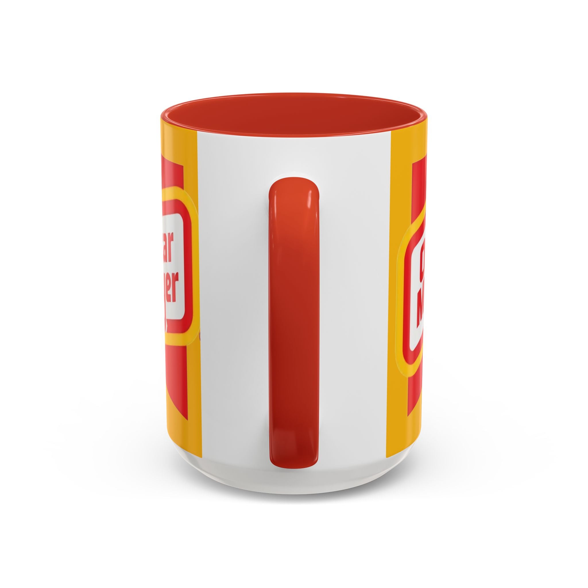 Accent Mug — Retro Oscar Mayer Logo Coffee Cup (11/15 oz) - Creations by Chris and Carlos