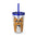 Sipping Kitty- Sunsplash Tumbler with Straw, 16oz
