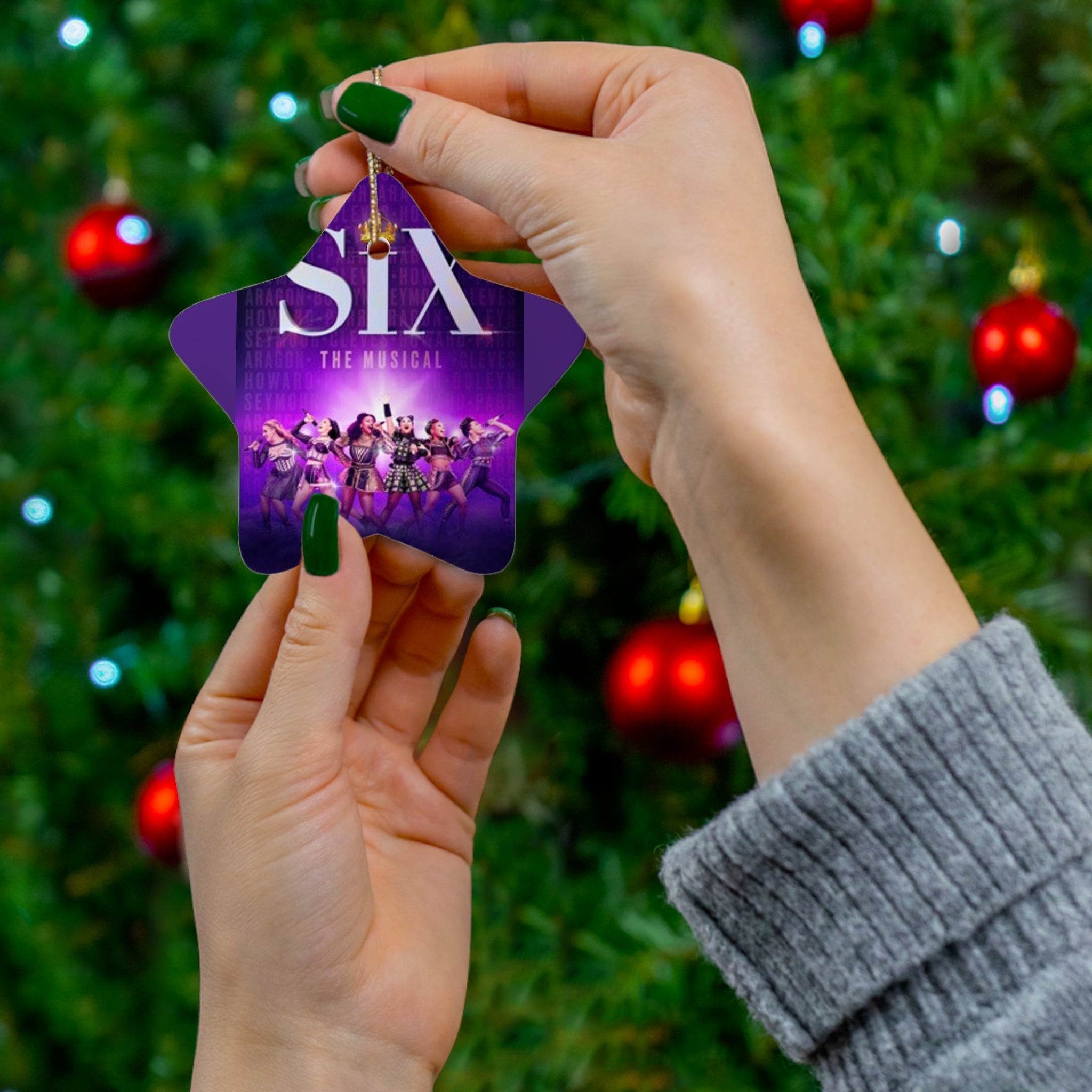 SIX the Musical- Ceramic Ornament, 4 Shapes - Creations by Chris and Carlos