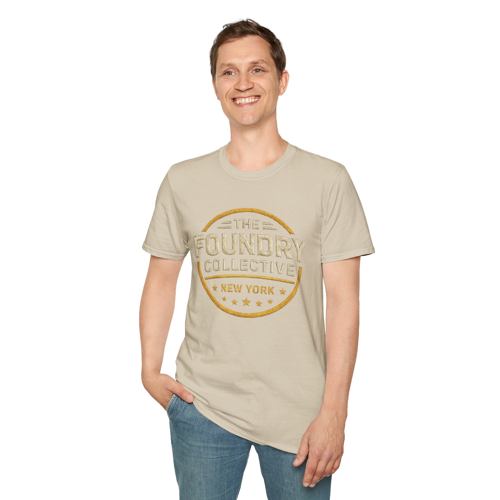 The Foundry Collective New York T-Shirt — Vintage Badge Logo Tee - Creations by Chris and Carlos