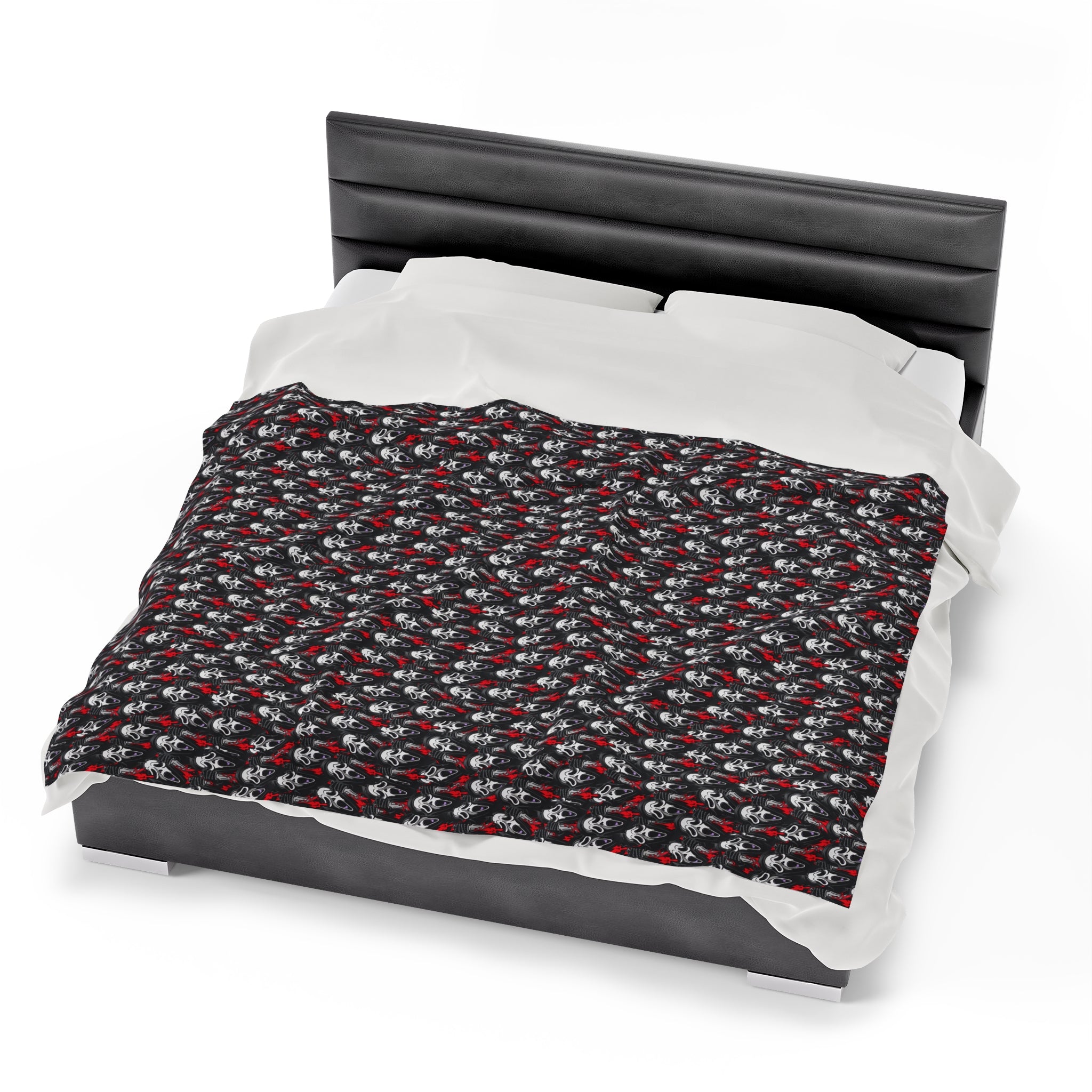 Scream Ghost Face- Velveteen Plush CuddleLux Bliss Blanket - Creations by Chris and Carlos