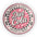 Diet Cola Round Pillow — Spooky & Sweet Retro Soda Logo Accent Pillow