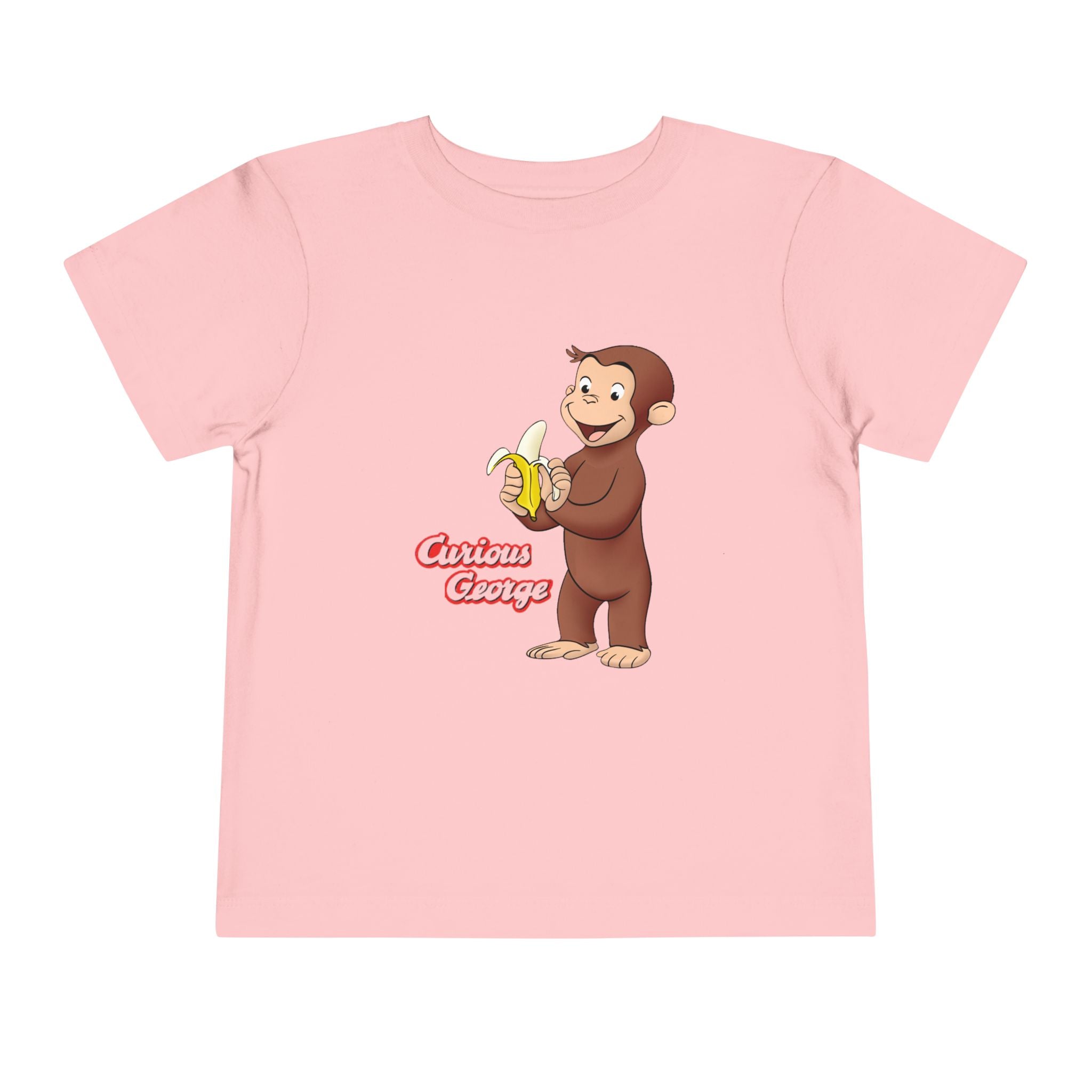 Curious Monkey Toddler Tee – Cute Banana Graphic Short Sleeve Shirt - Creations by Chris and Carlos